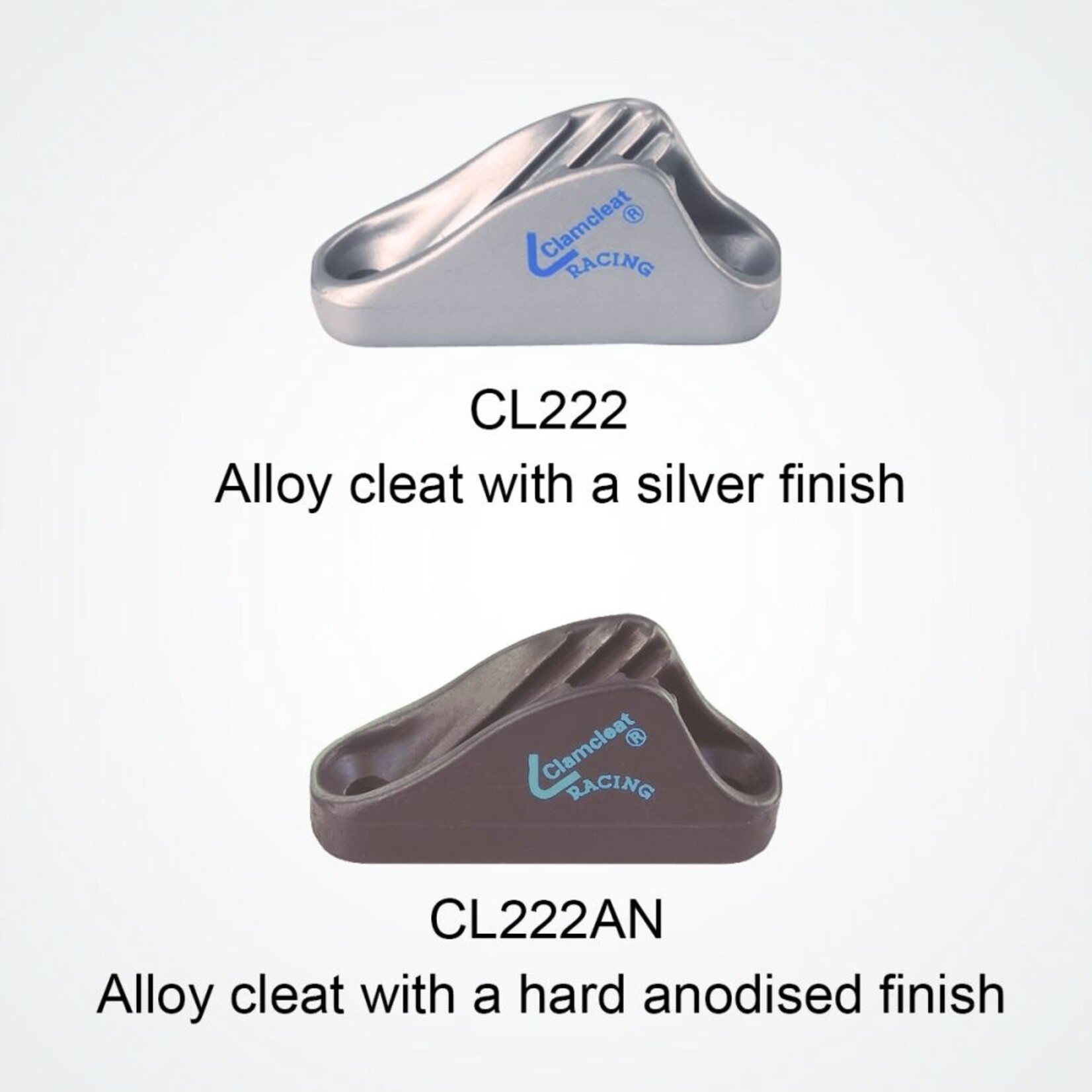 Clamcleat Racing Mini zilver