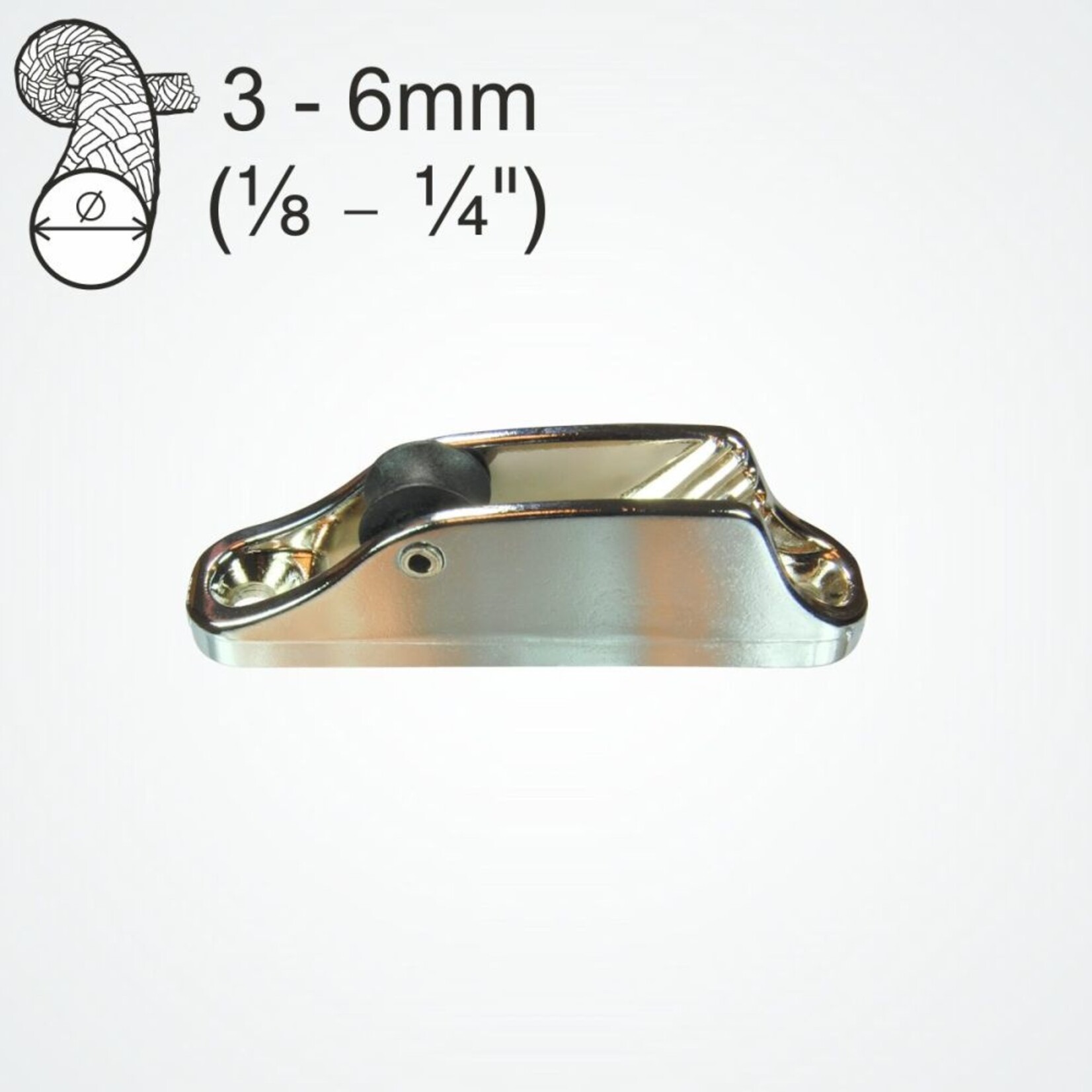 Clamcleat Roller Fairlead MK1 verchroomd - Loose