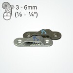 Clamcleat Racing Sail Line (Port) zilver Cleat - Retail