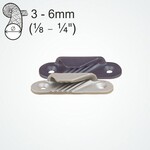 Clamcleat Racing F'Line (Starboard) zilver + Plate