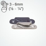 Clamcleat Racing Fine Line (Port) hard geanodiseerd + Plate