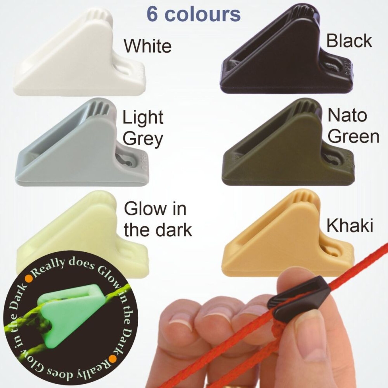 Clamcleat Mini Line-Lok® Glow-in-the-Dark