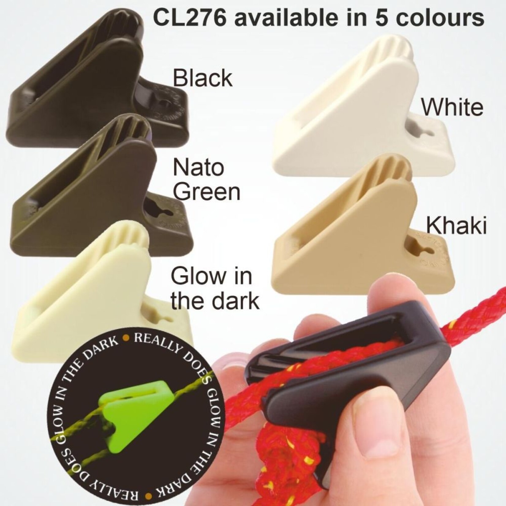 Clamcleat Medium Line-Lok® Glow-in-the-Dark