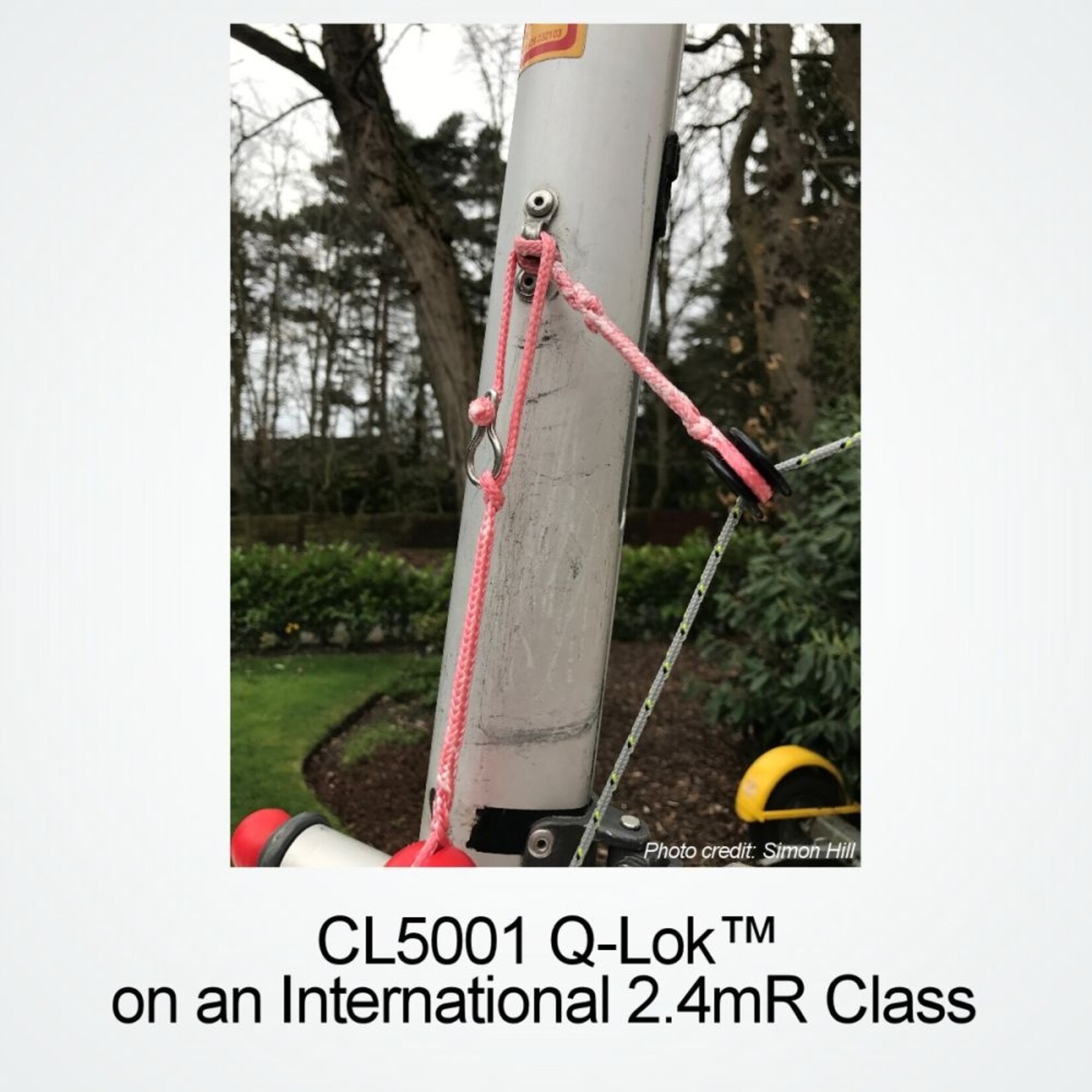 Clamcleat Q-Loks - Pack of 2 with 1m Rope & Instructions