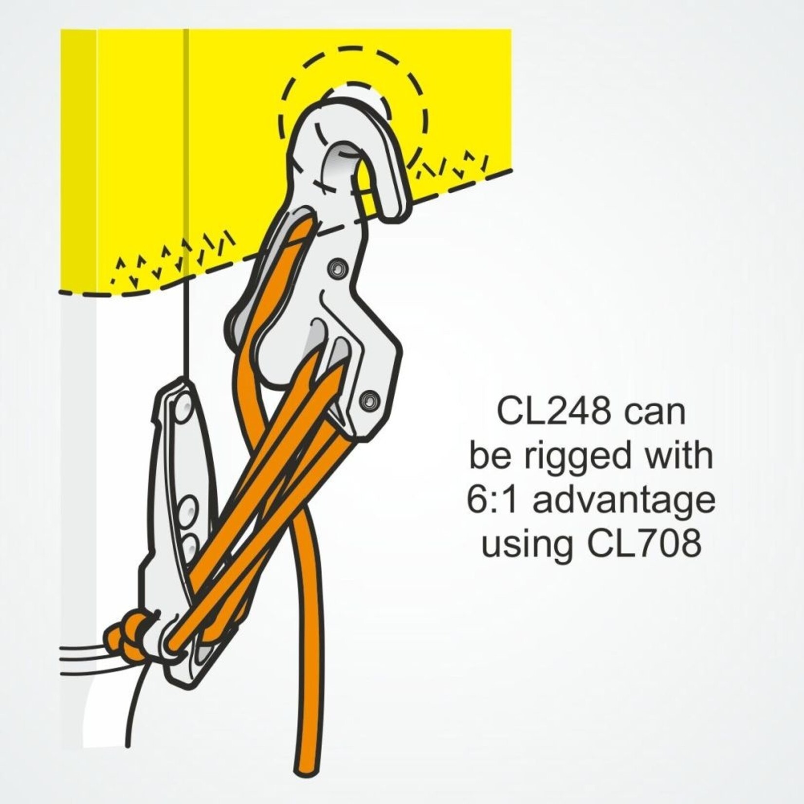 Clamcleat Rivet-On Fitting for 6:1 Ratio