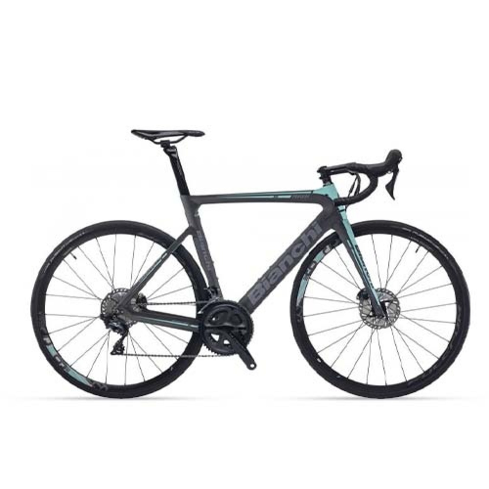 BIANCHI ARIA AERO CELESTE / MATT BLACK CENTAUR 11 SPEED RIM 53CM - LK Bikes