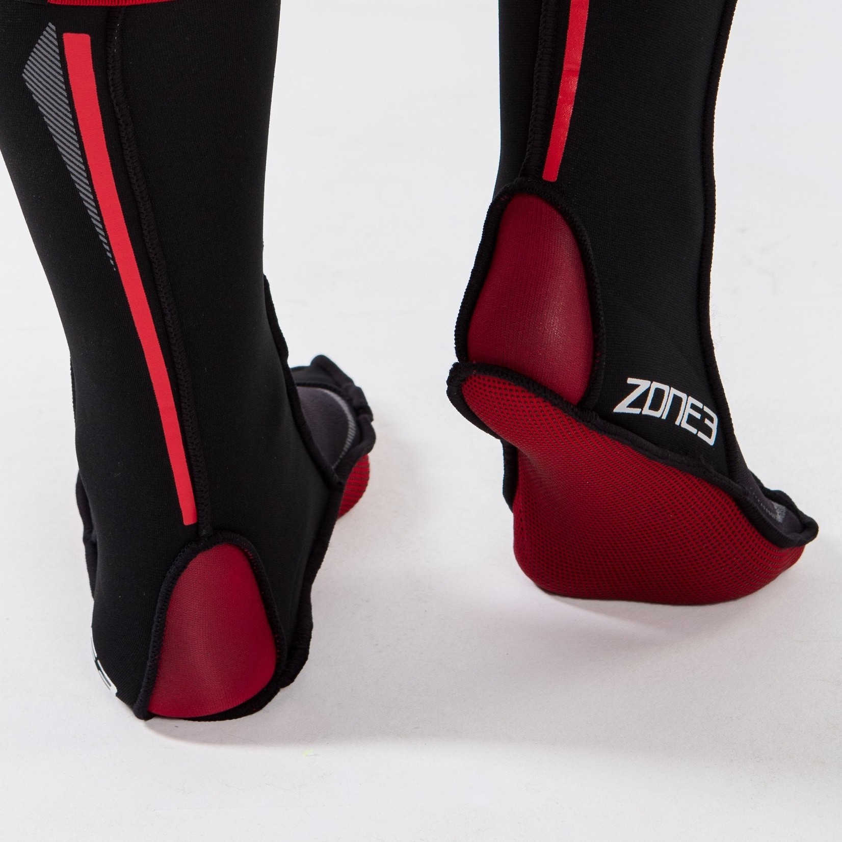 ZONE 3 ZONE 3 2022 NEOPRENE SWIM SOCK BLACK/RED