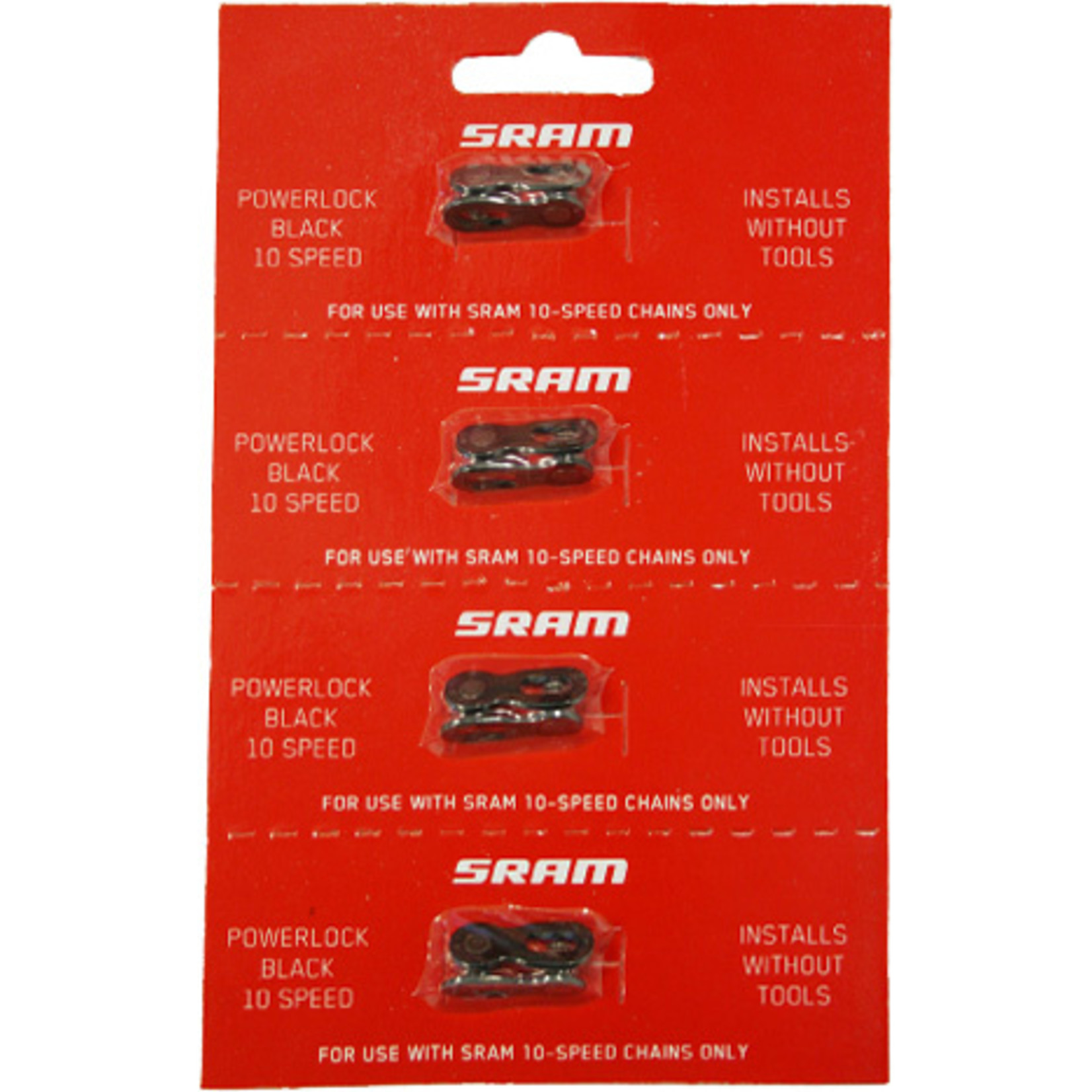 SRAM SRAM POWERLOCK BLACK 10 SPEED (4PCS)