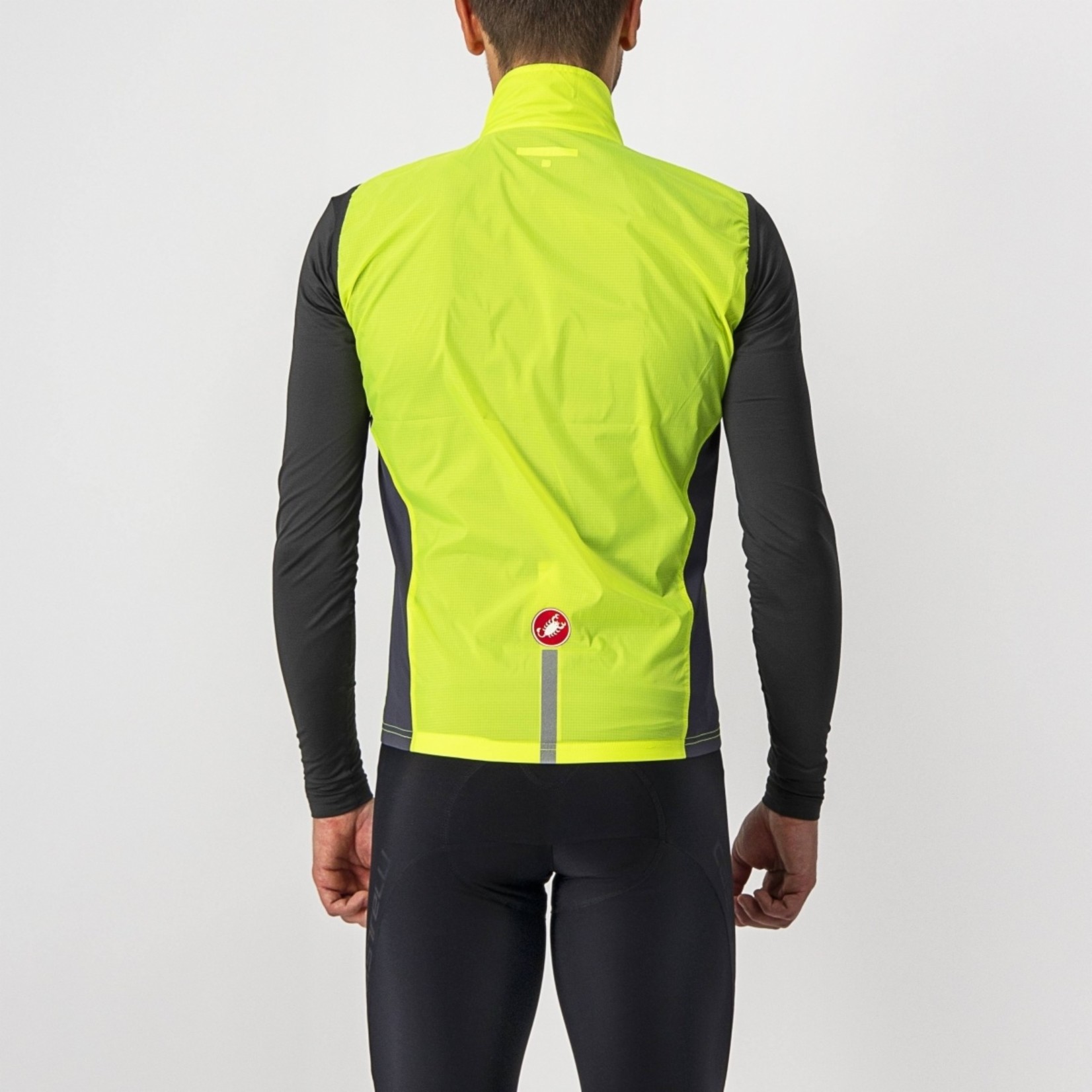 Castelli CASTELLI SQUADRA STRETCH VEST ELECTRIC LIME/DARK GREY