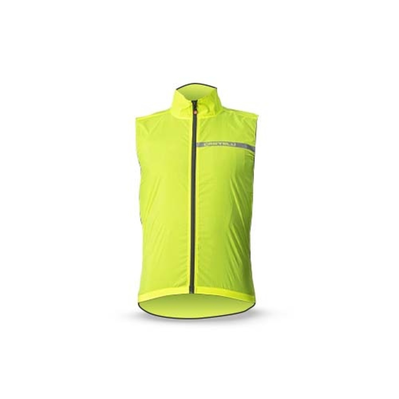 Castelli CASTELLI SQUADRA STRETCH VEST ELECTRIC LIME/DARK GREY