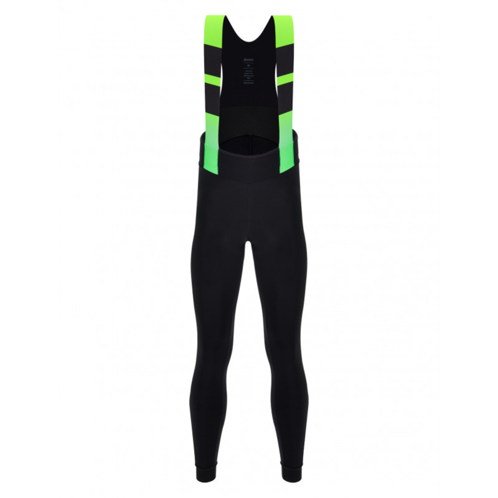 Santini 2022 SANTINI AW COMMAND BIB TIGHTS NAT PAD LIME GREEN