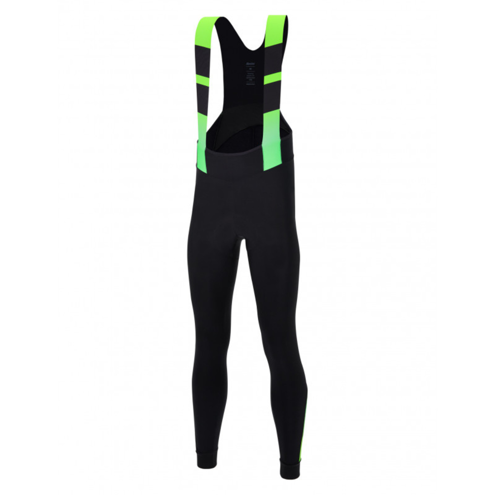 Santini 2022 SANTINI AW COMMAND BIB TIGHTS NAT PAD LIME GREEN