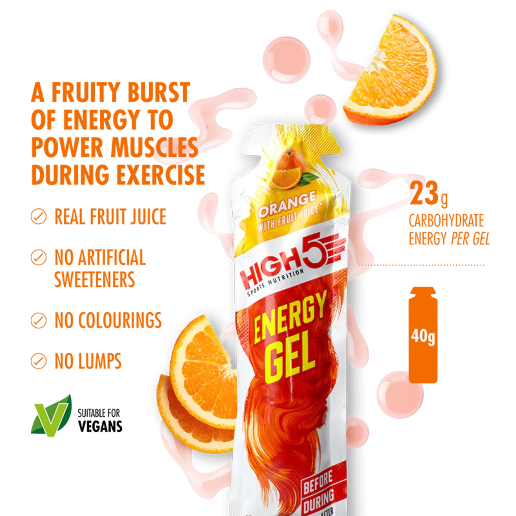 High 5 HIGH 5 ENERGY GEL MIXED PACK / 20X40G GELS