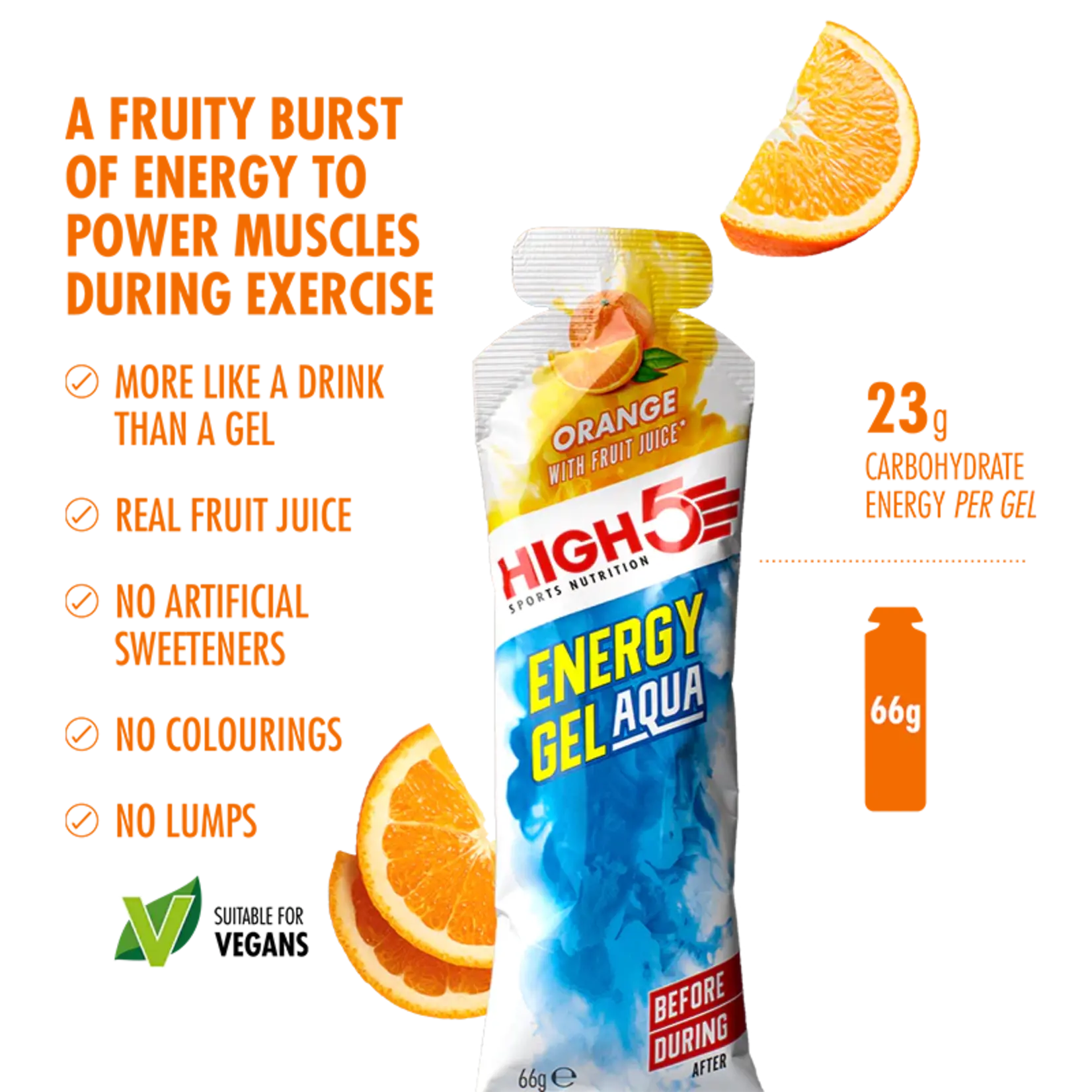 High 5 HIGH 5 ENGRY GEL AQUA MIXED / 15 x 66G GELS