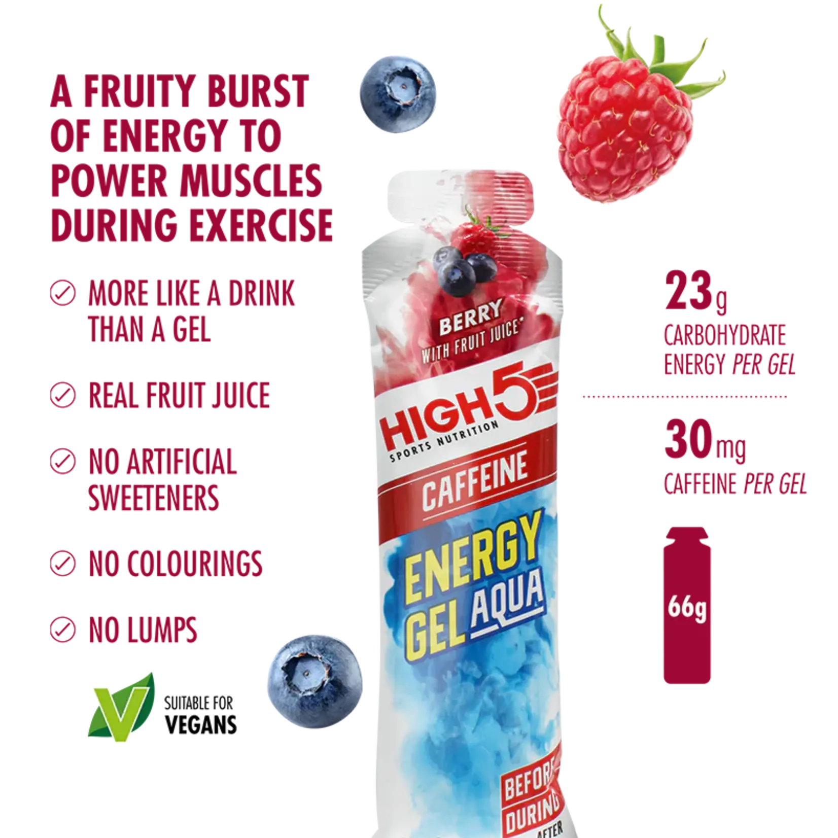 High 5 HIGH 5 ENGRY GEL AQUA MIXED / 15 x 66G GELS