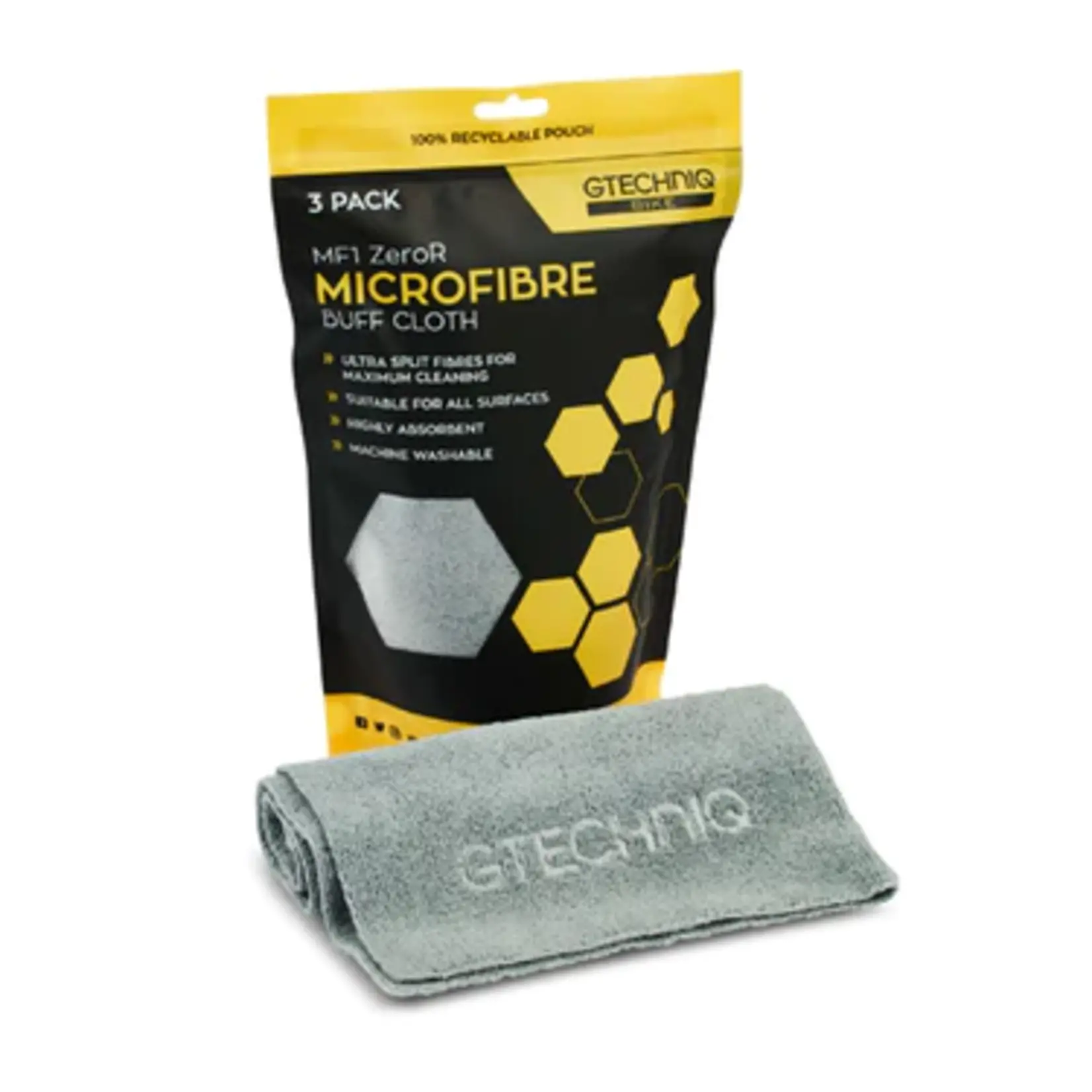 gtechniq GTECHNIQ BIKE MICROFIBRE MF1 BUFF CLOTH 3PK