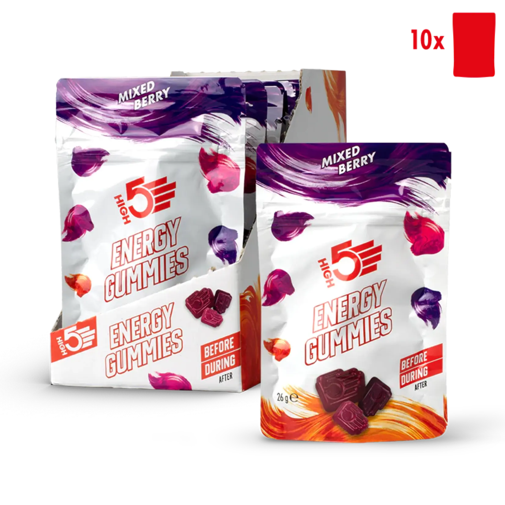 High 5 HIGH 5 ENERGY GUMMIES MIXED BERRY 26G BAG