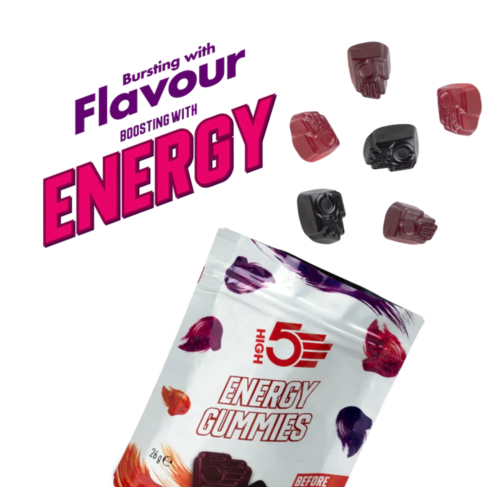 High 5 HIGH 5 ENERGY GUMMIES MIXED BERRY 26G BAG