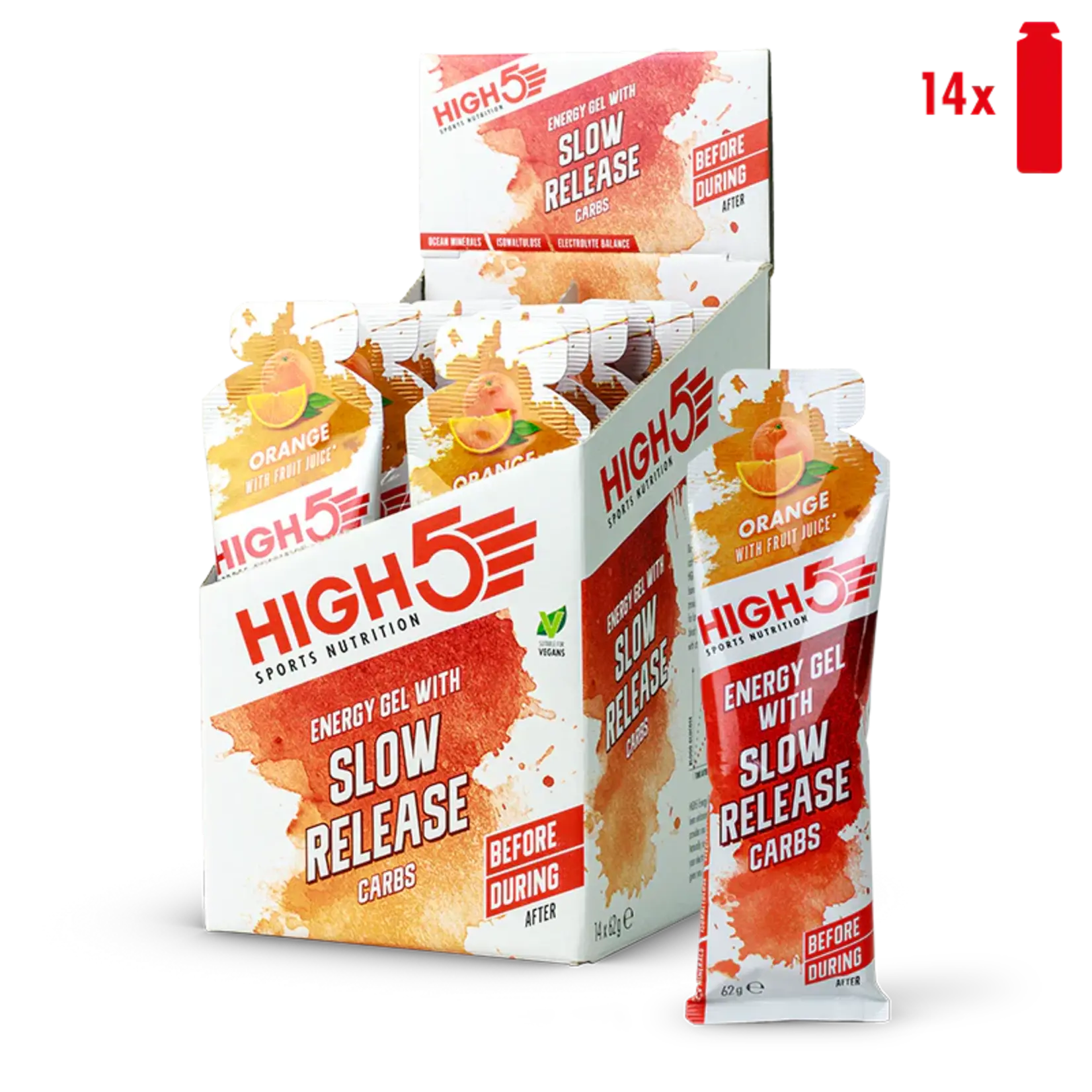 High 5 HIGH 5 ENERGY GEL SLOW RELEASE CARBS 62G