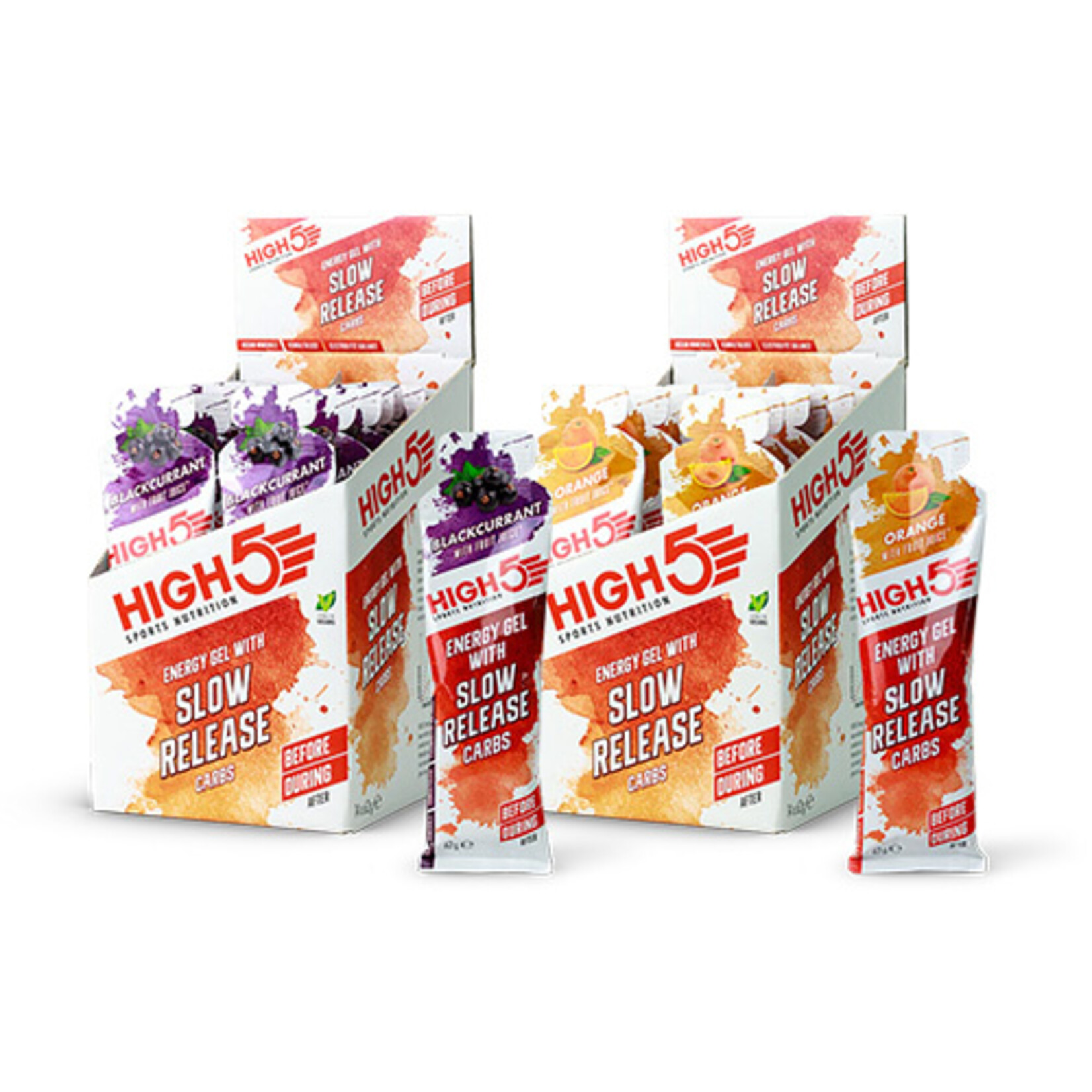 High 5 HIGH 5 ENERGY GEL SLOW RELEASE CARBS 62G