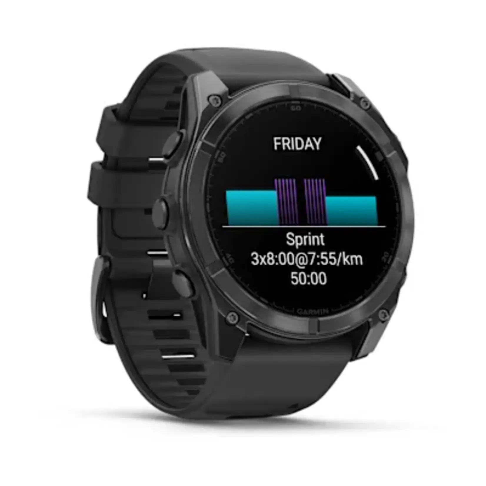 Garmin FENIX 8 51MM AMOLED GLASS/SS SLATE GRAY STEEL/BLACK