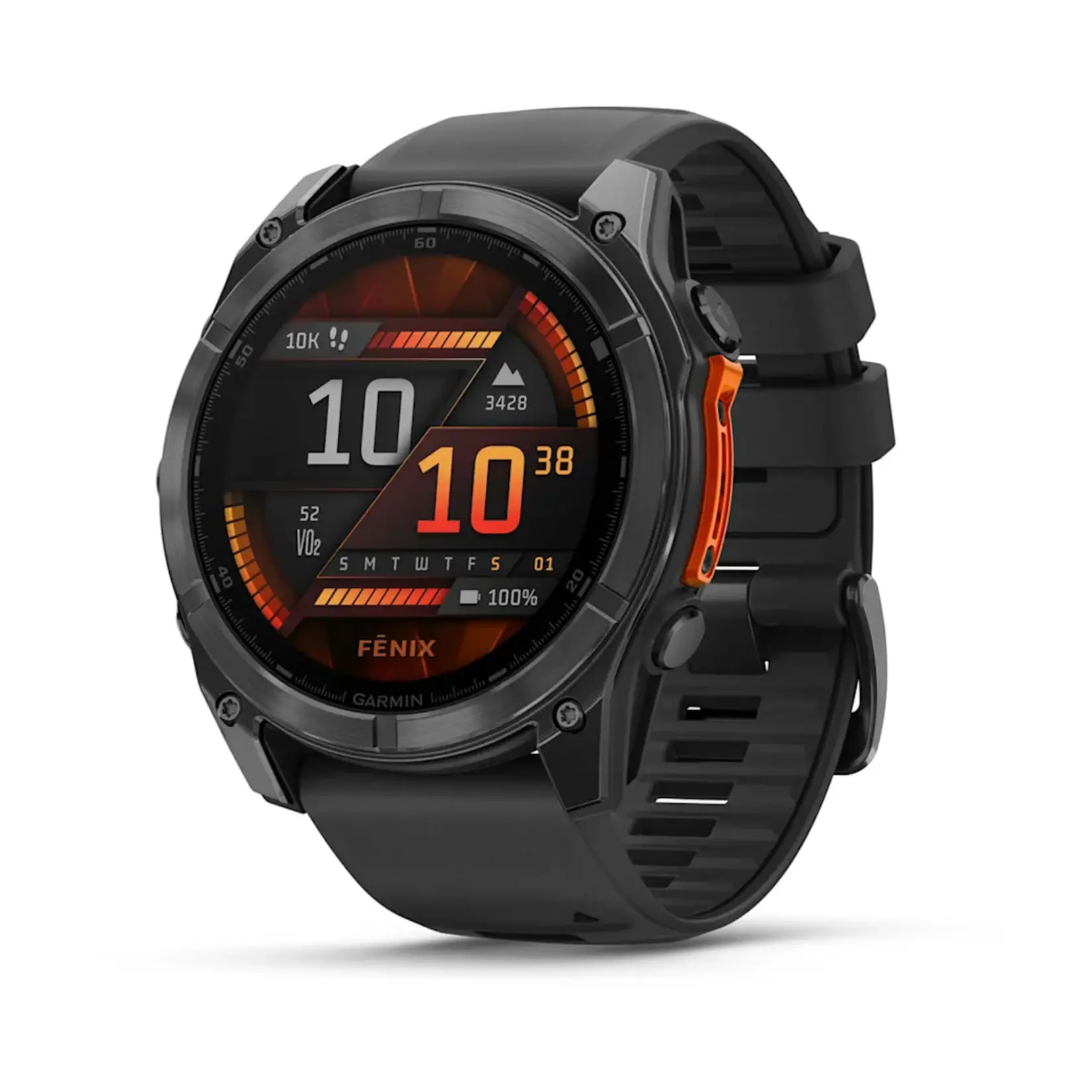 Garmin FENIX 8 51MM AMOLED GLASS/SS SLATE GRAY STEEL/BLACK