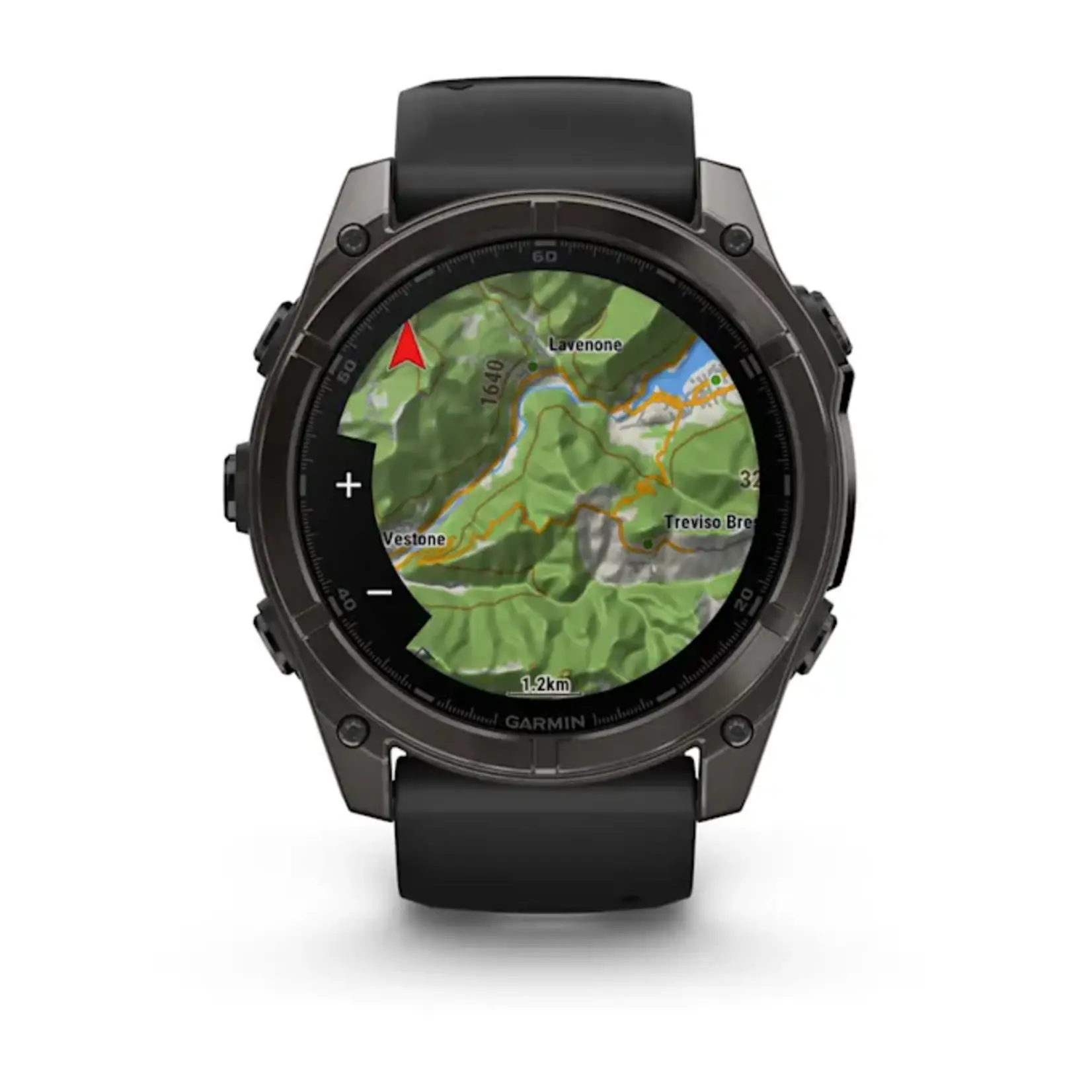Garmin FENIX 8 – 51 MM, AMOLED  SAPPHIRE, CARBON GREY DLC WITH BLACK/PEBBLE GREY SILICONE BAN