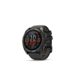 Garmin FENIX 8 – 51 MM, AMOLED  SAPPHIRE, CARBON GREY DLC WITH BLACK/PEBBLE GREY SILICONE BAN