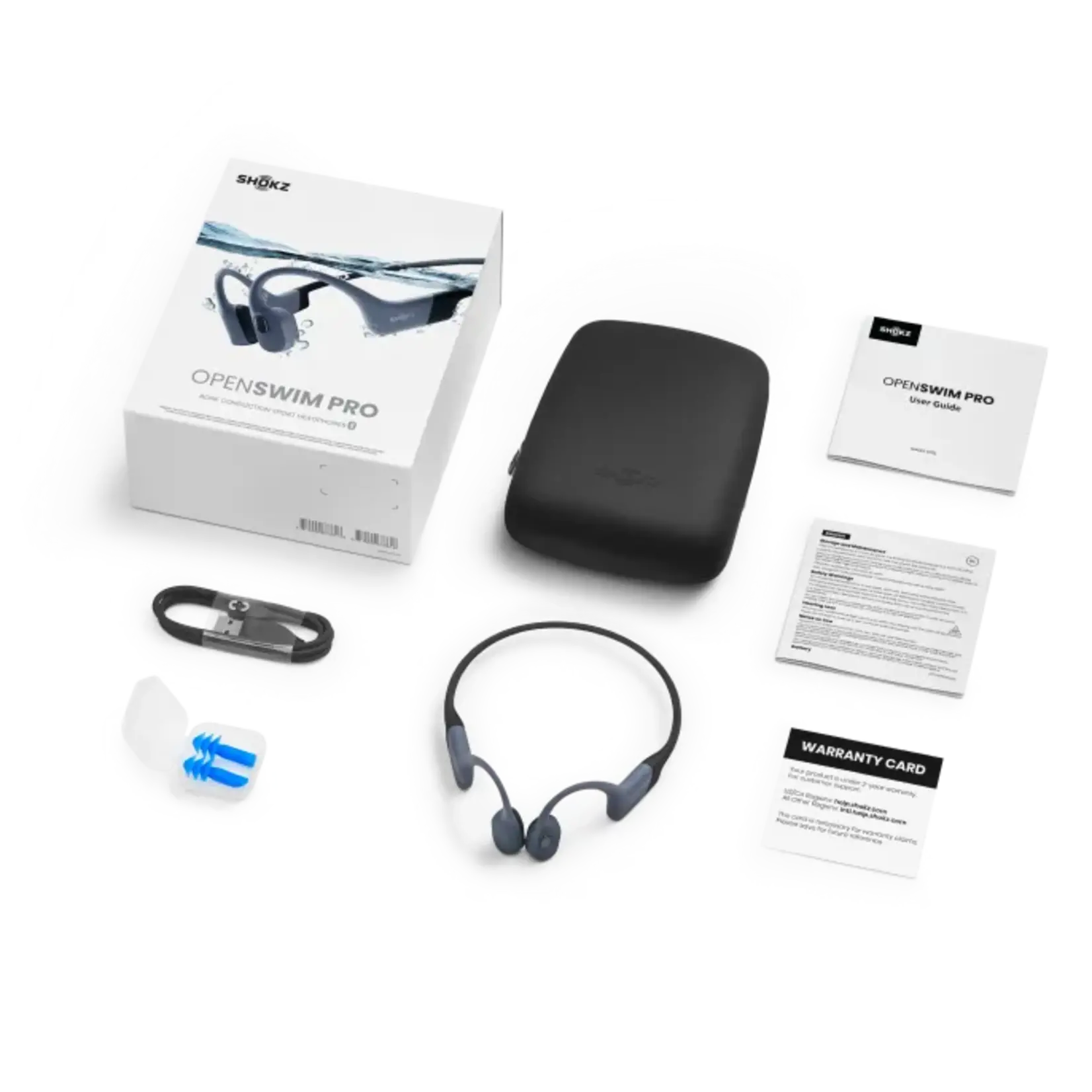SHOKS SHOKZ OPENSWIM PRO WIRELESS HEADPHONES GREY