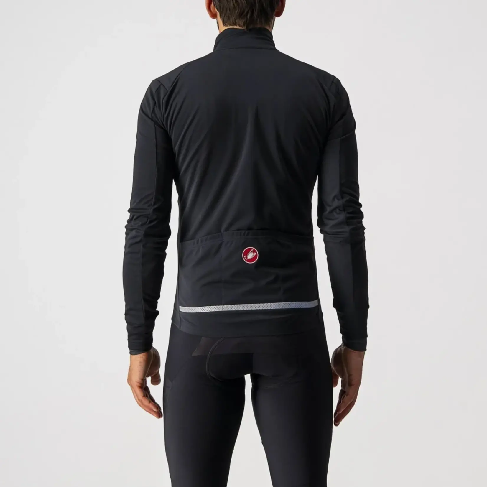 Castelli CASTELLI GO JACKET - LIGHT BLACK/WHITE