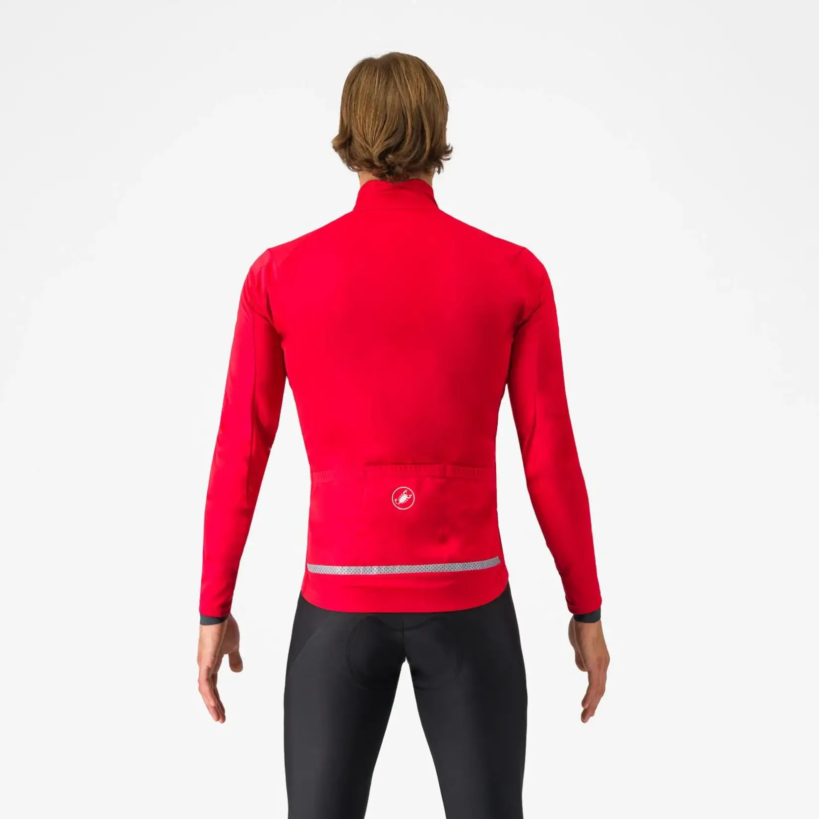 Castelli CASTELLI GO JACKET -  RED/SLIVER GREY