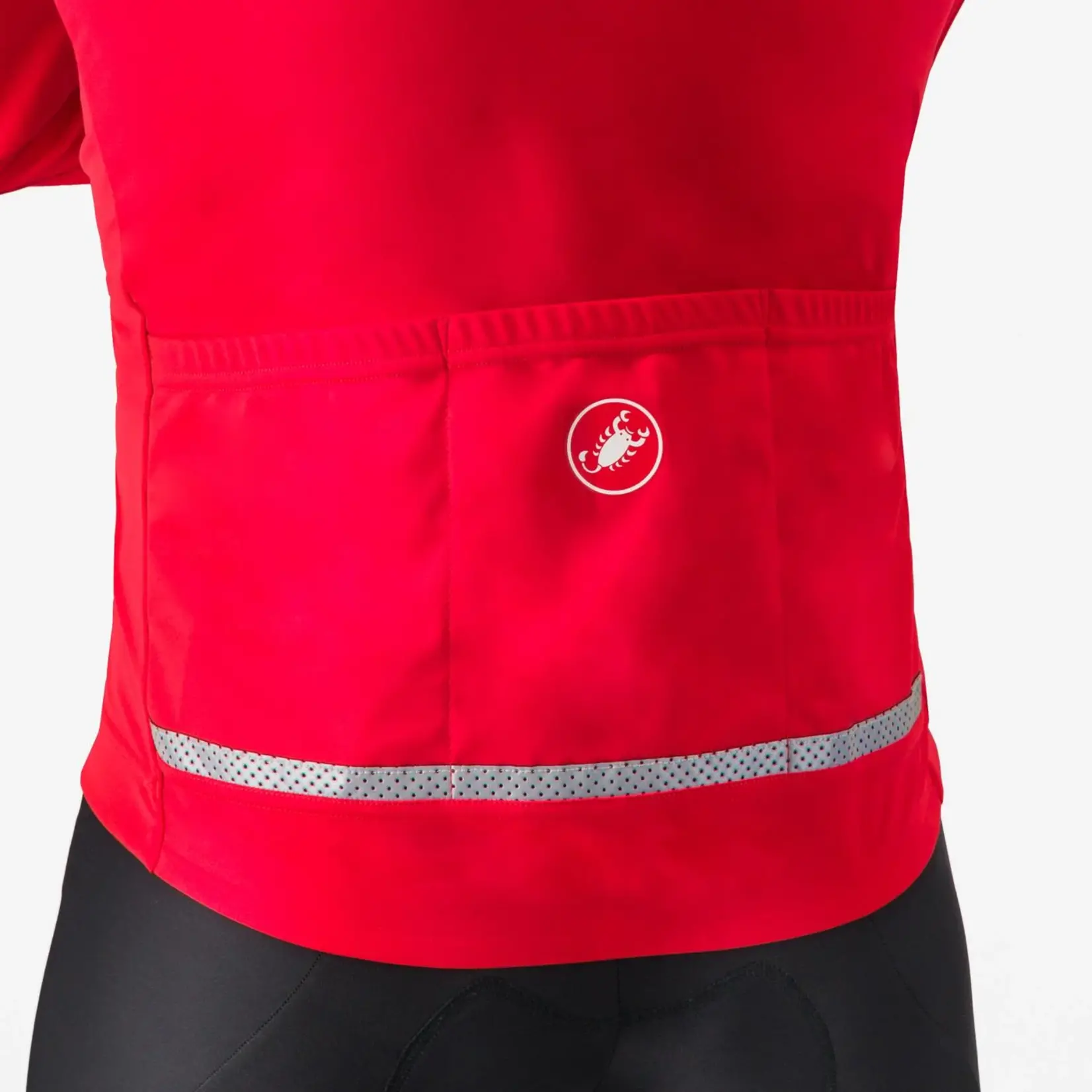 Castelli CASTELLI GO JACKET -  RED/SLIVER GREY