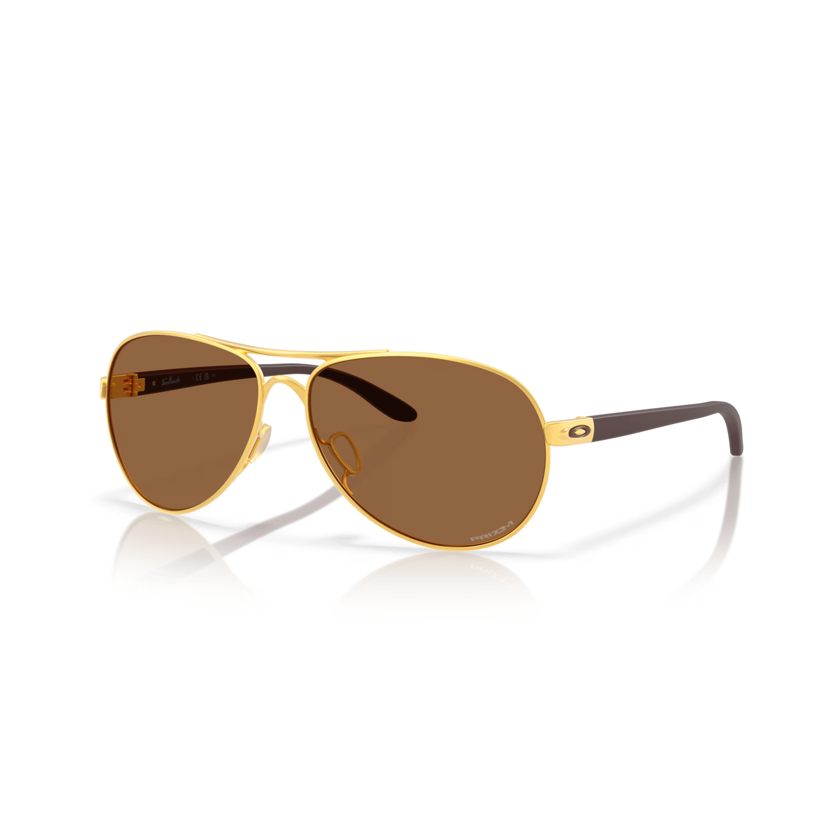 0AKLEY OAKLEY FEEDBACK SATIN GOLD w/PRIZM BRONZE