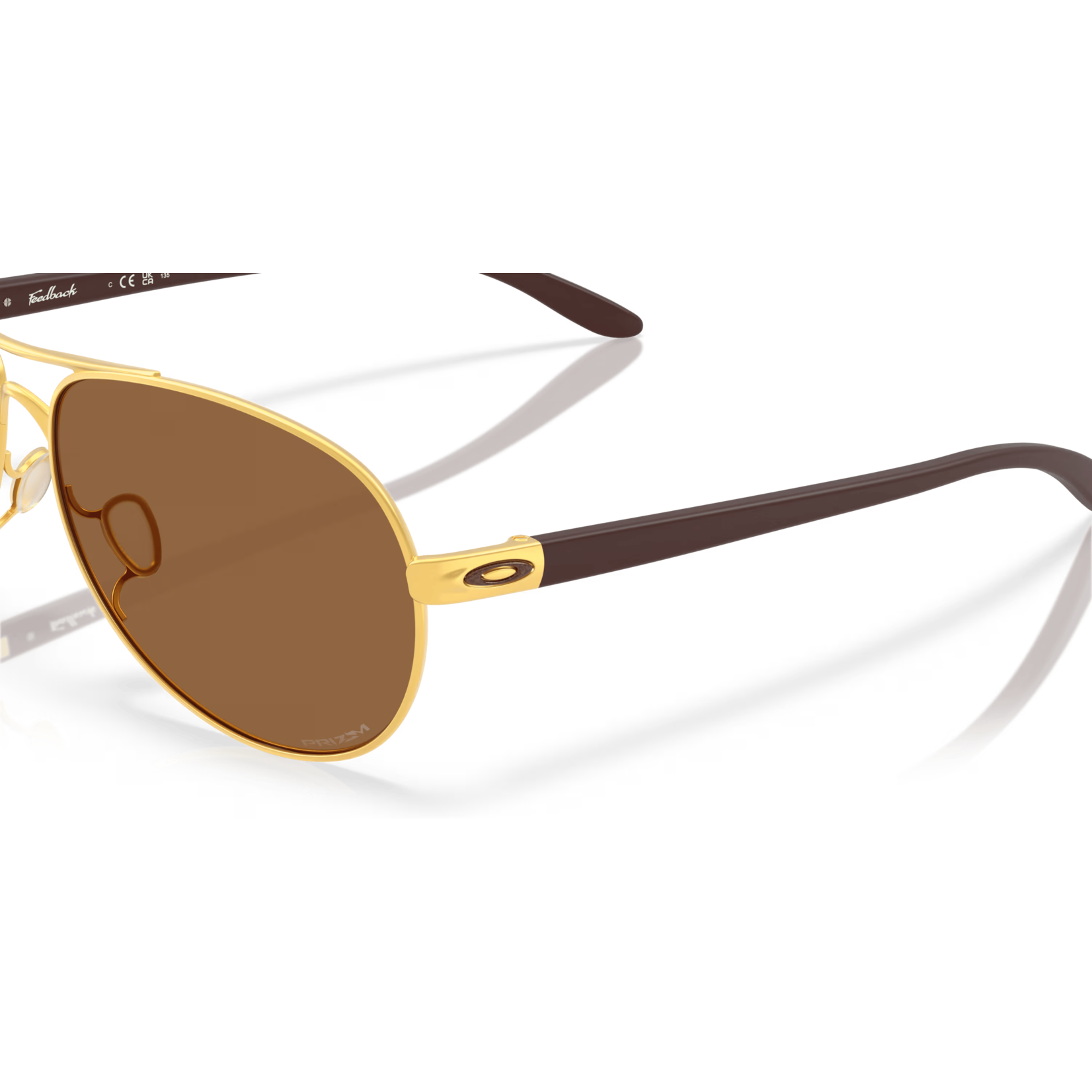 0AKLEY OAKLEY FEEDBACK SATIN GOLD w/PRIZM BRONZE