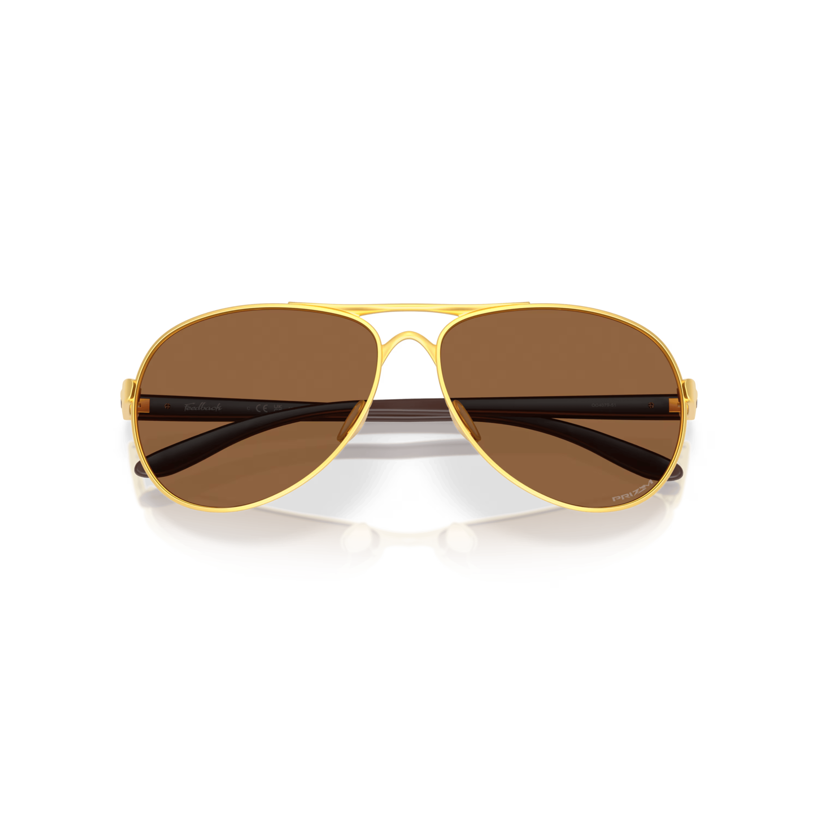 0AKLEY OAKLEY FEEDBACK SATIN GOLD w/PRIZM BRONZE