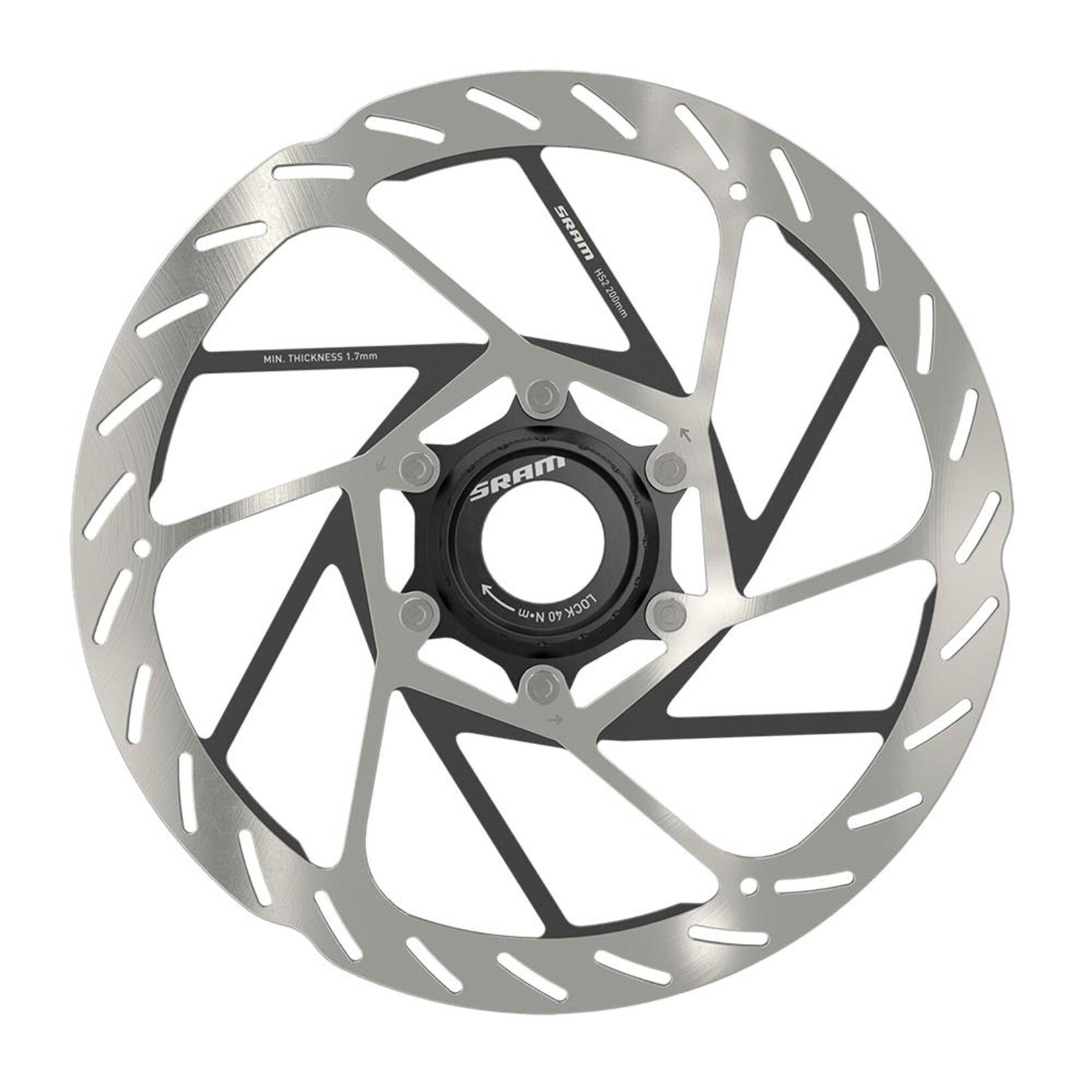 SRAM SRAM ROTOR - HS2 CENTER LOCK (INCLUDES LOCKRING) ROUNDED
