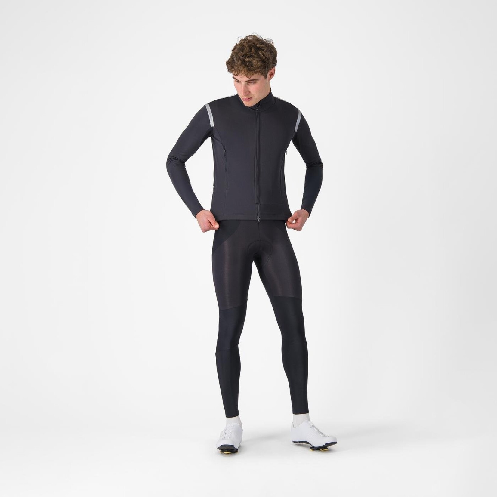 Castelli CASTELLI - PERFETTO ROS3 JACKET LIGHT BLACK/SLIVER REFLEX
