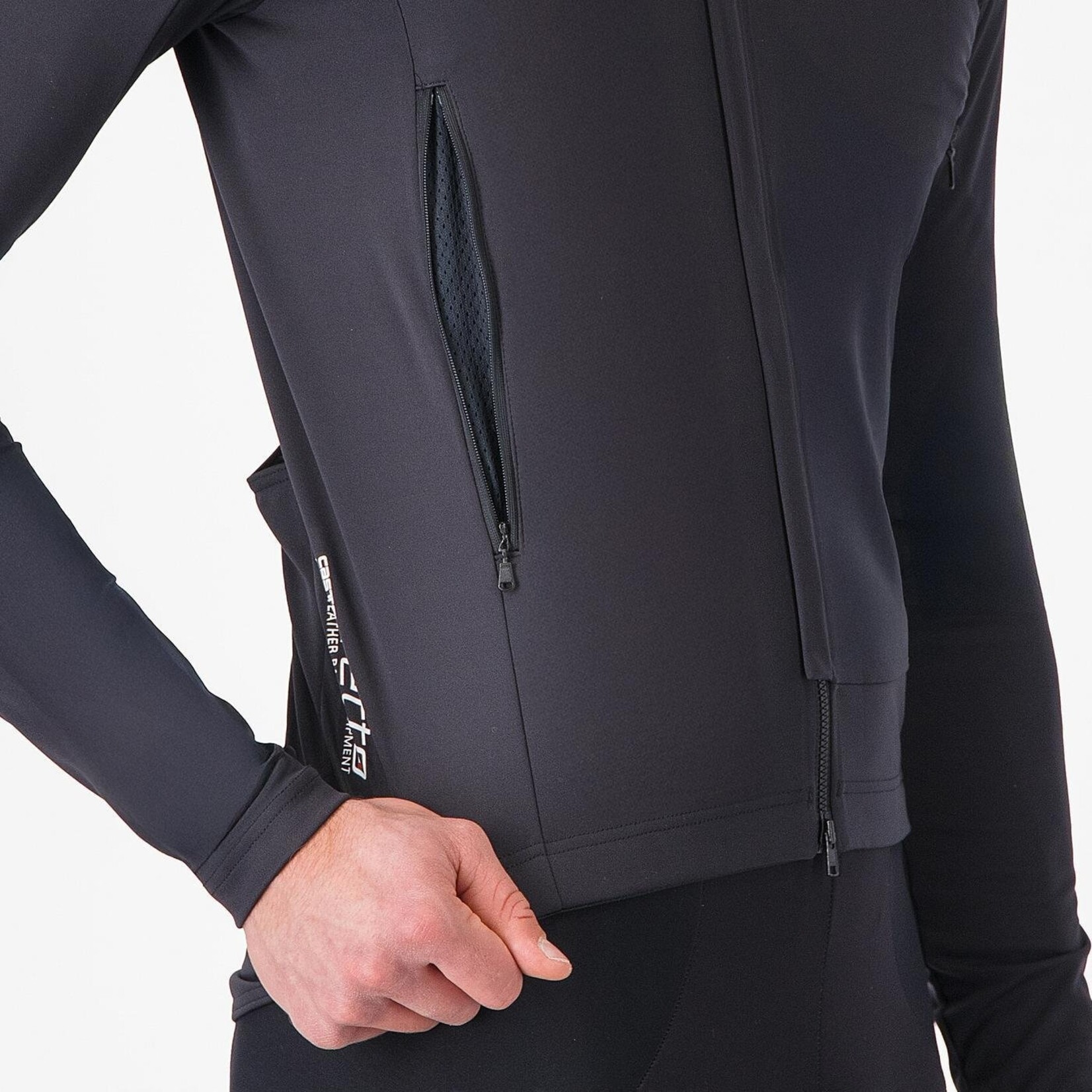 Castelli CASTELLI - PERFETTO ROS3 JACKET LIGHT BLACK/SLIVER REFLEX