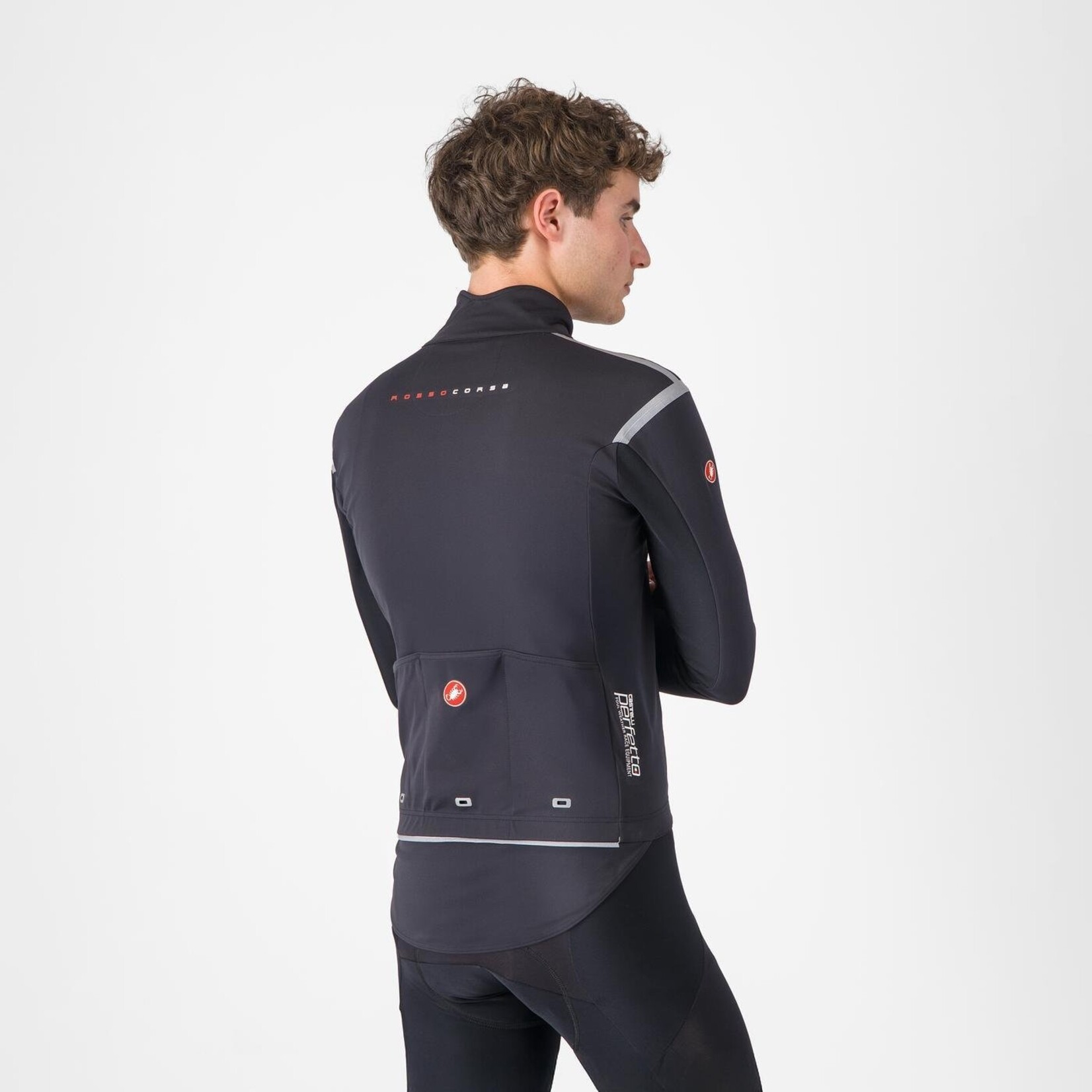 Castelli CASTELLI - PERFETTO ROS3 JACKET LIGHT BLACK/SLIVER REFLEX