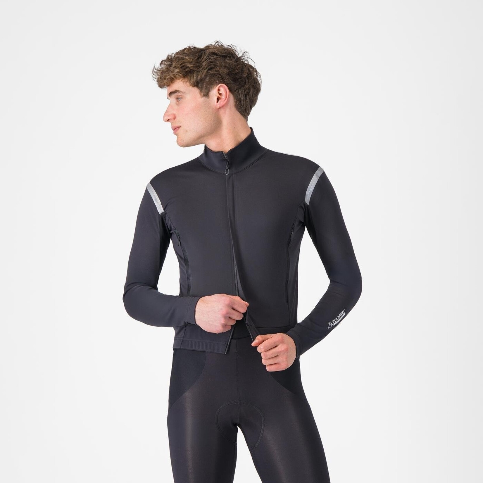 Castelli CASTELLI - PERFETTO ROS3 JACKET LIGHT BLACK/SLIVER REFLEX