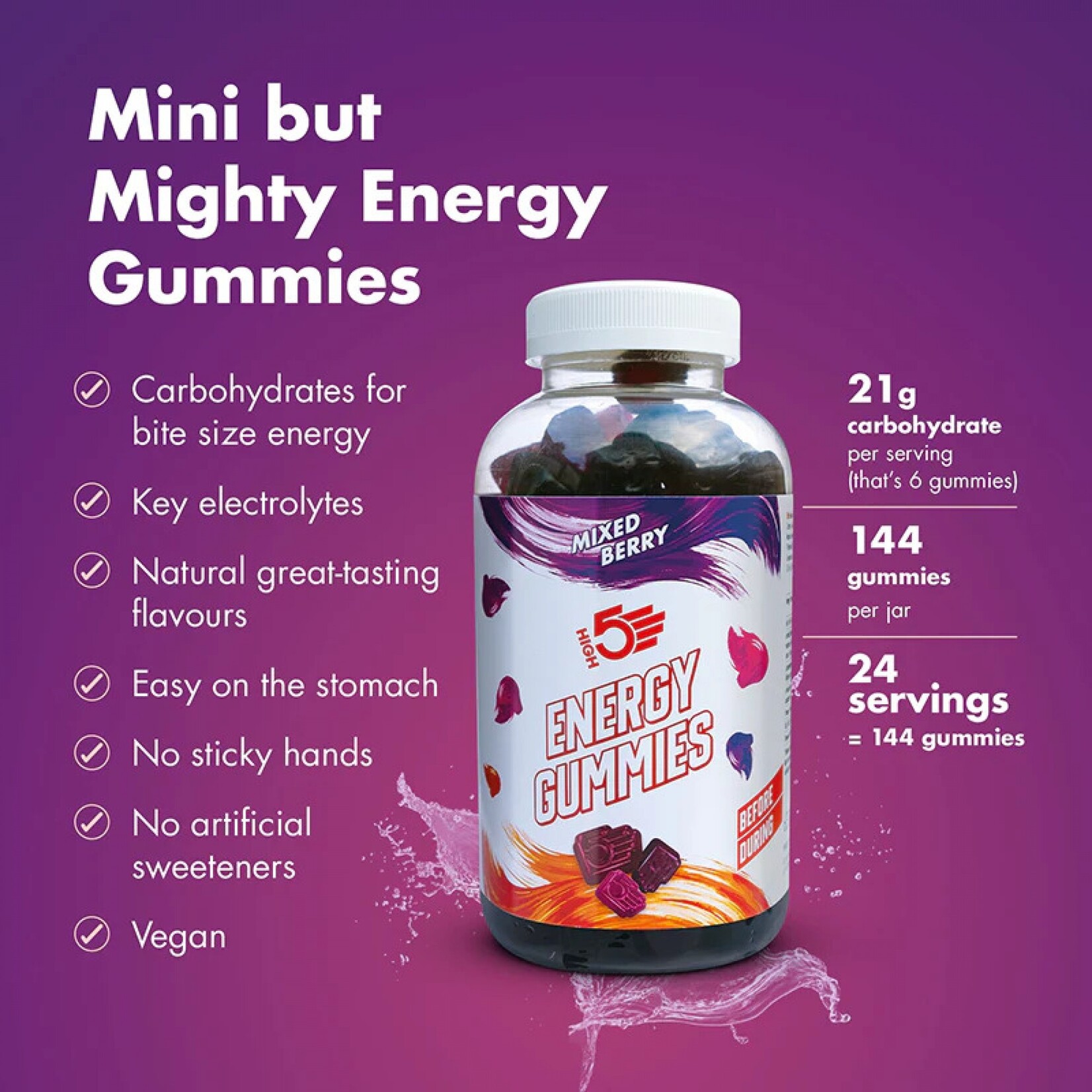 High 5 HIGH 5 ENERGY GUMMIES - BERRY BULK