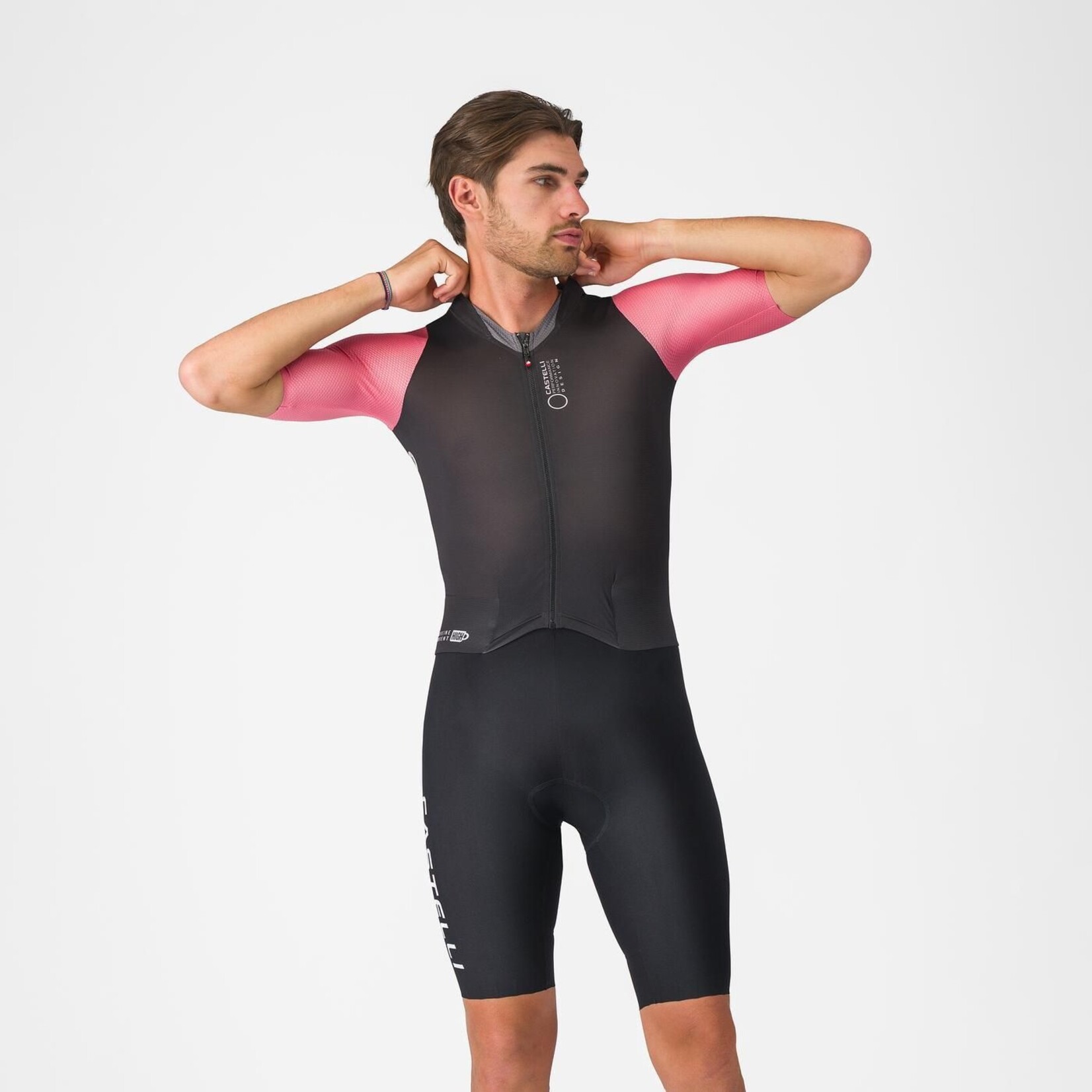 Castelli CASTELLI - SATURDAY MORNING SKINSUIT - BLACK/ROSA GIRO/SMOKY GREY