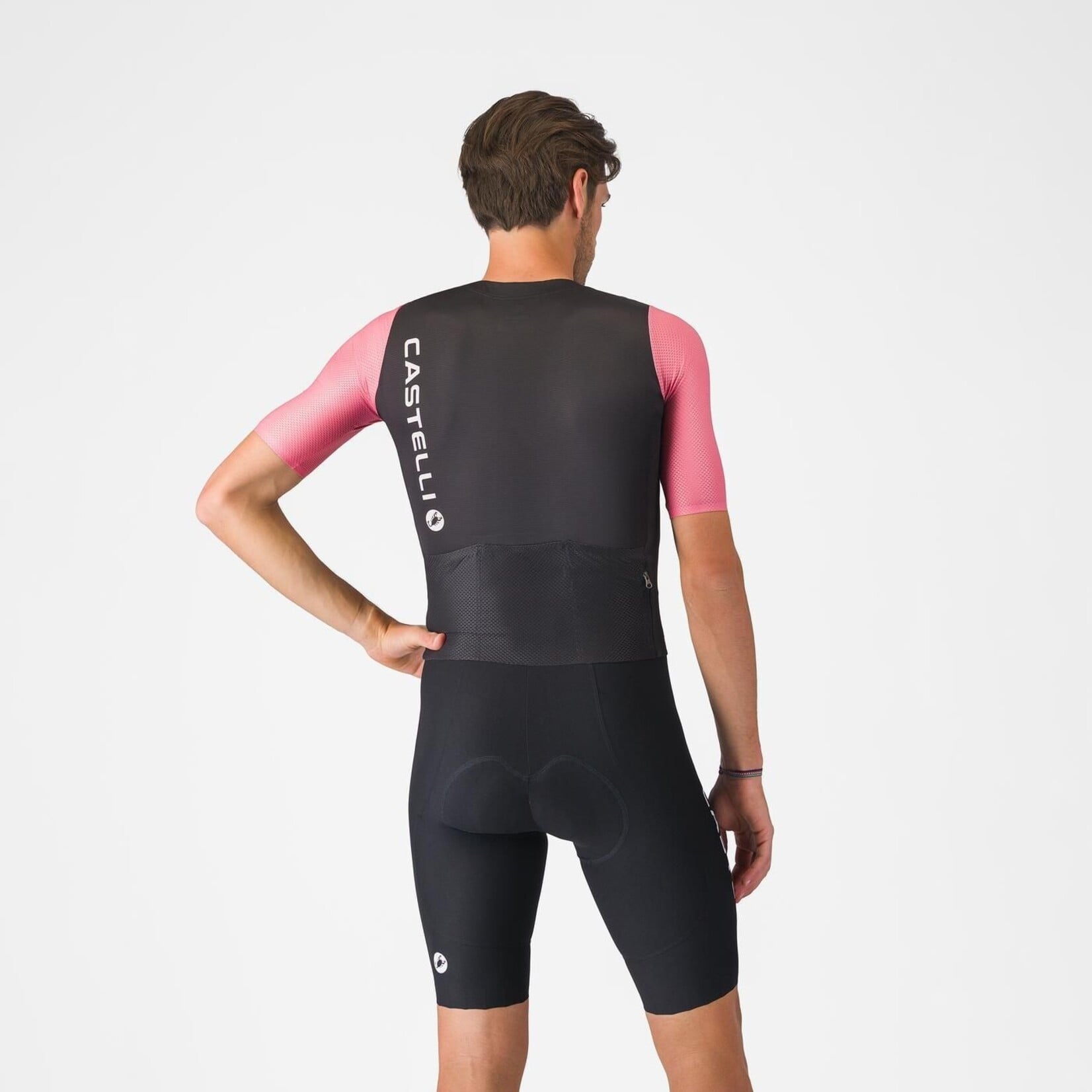 Castelli CASTELLI - SATURDAY MORNING SKINSUIT - BLACK/ROSA GIRO/SMOKY GREY
