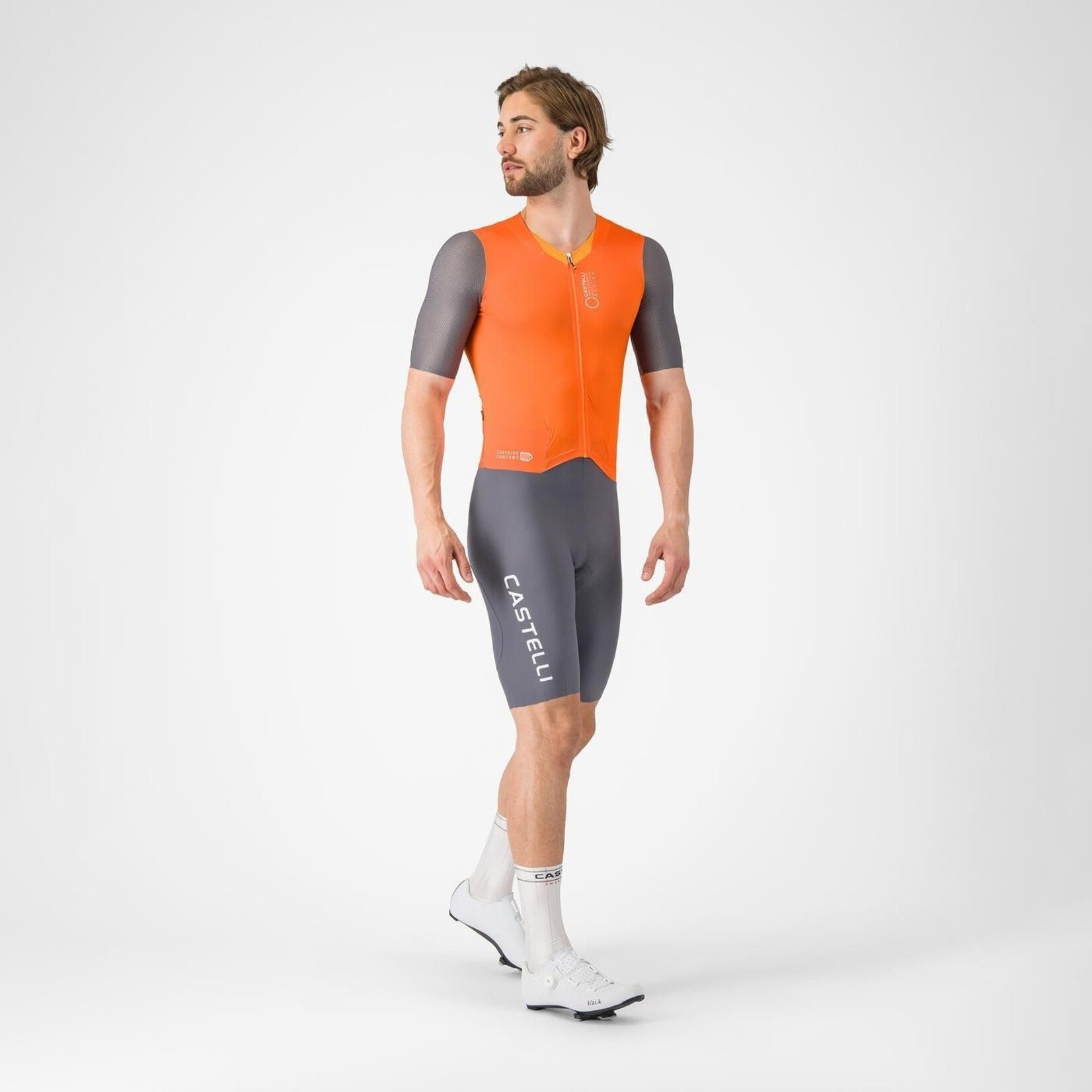 Castelli CASTELLI -SATURDAY MORNING SKINSUIT - BRILLIANT ORANGE