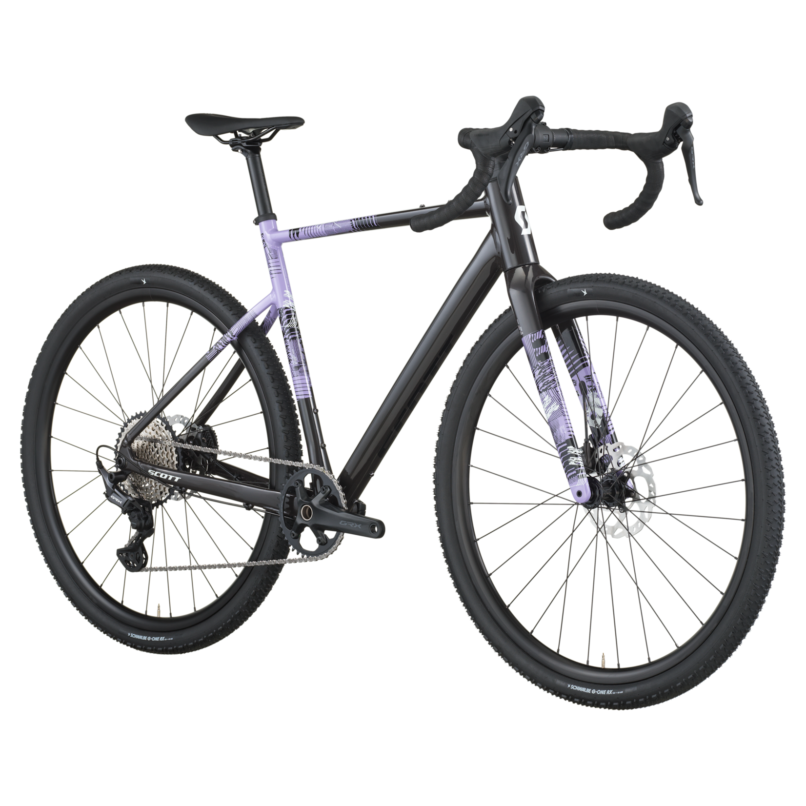 Scott SCOTT SPEEDSTER GRAVEL 10 BIKE CARBON BLACK/TULIP PURPLE