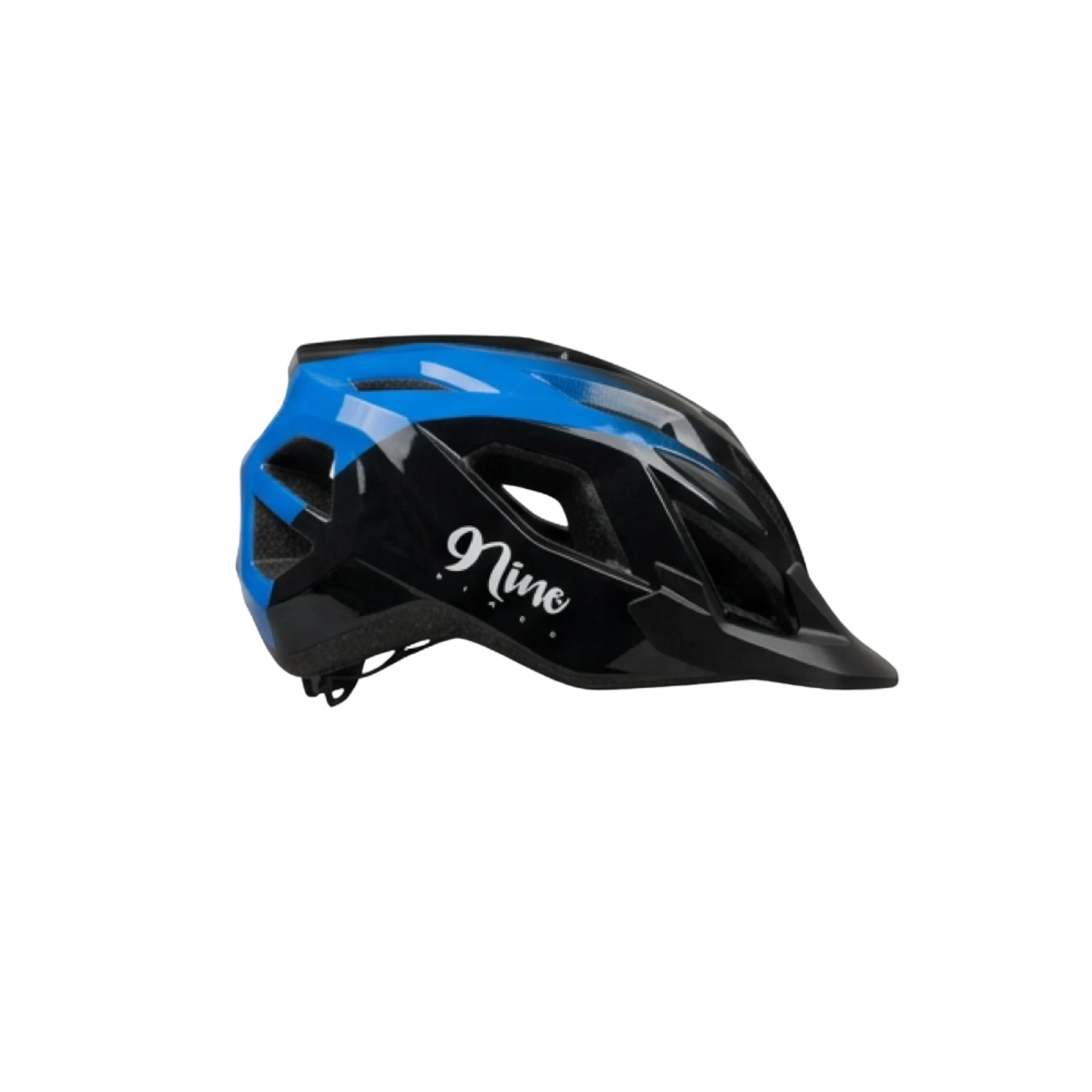 9NINE 9NINE BUZZARD HELMET GLOSSY BLACK/BLUE