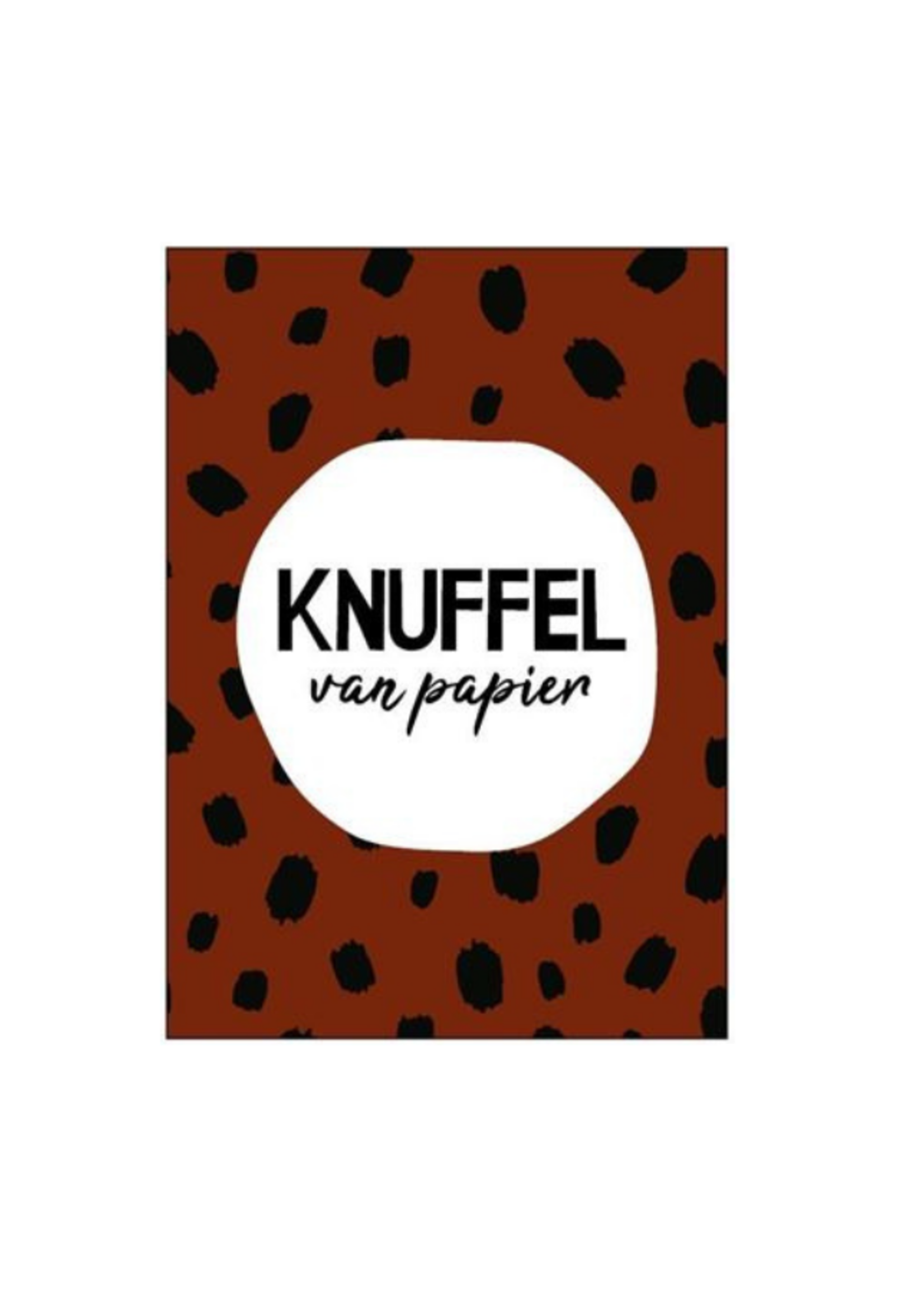 Wenskaart 'Knuffel van papier'