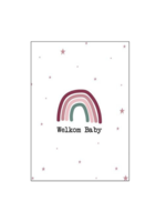 Wenskaart 'Welkom baby'