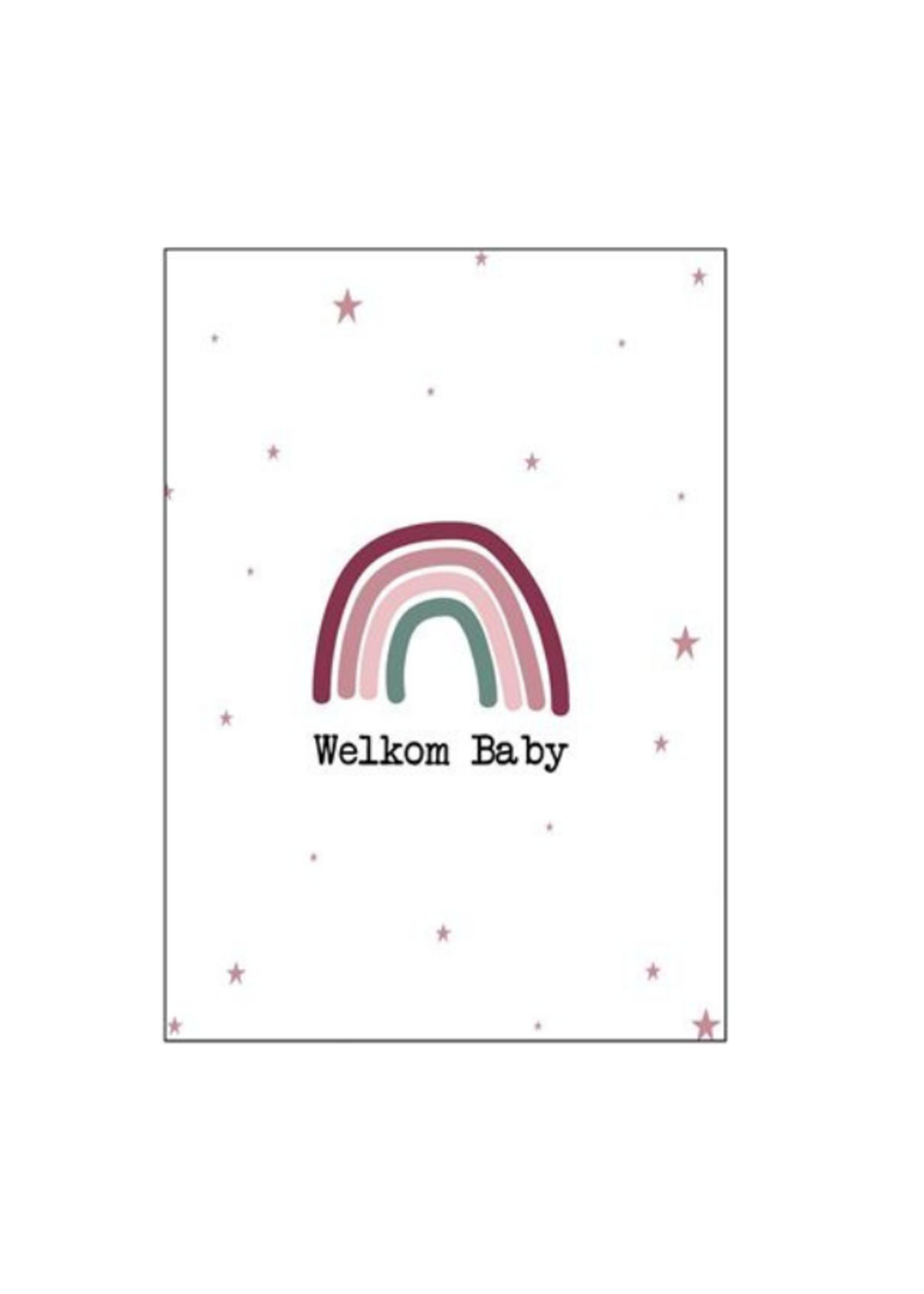 Wenskaart 'Welkom baby'