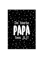 Wenskaart 'De beste papa ben jij'